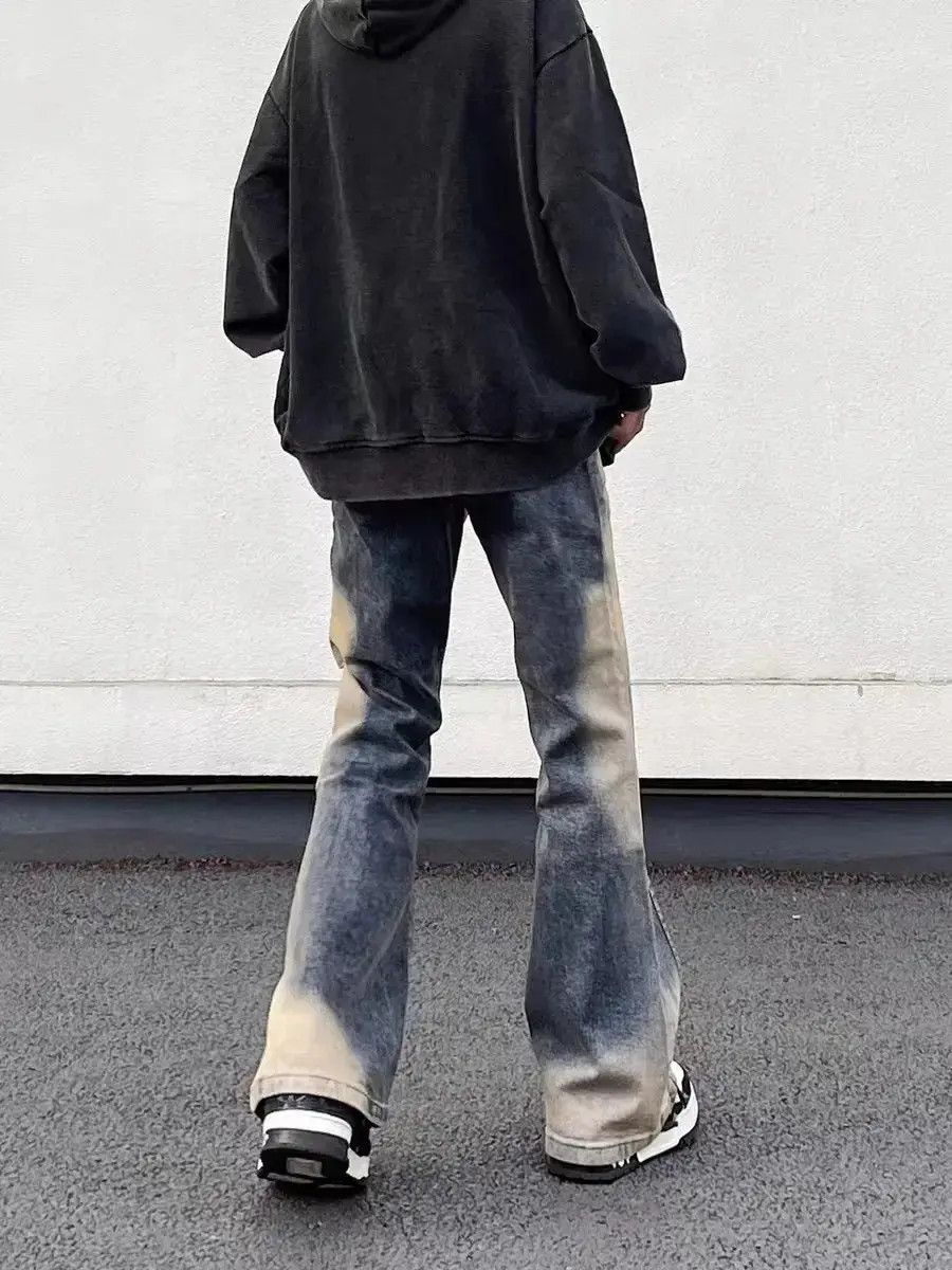 Japanese Brand Vintage washed distressed patchwork jeans Size US 34 / EU 50 - 2 Thumbnail