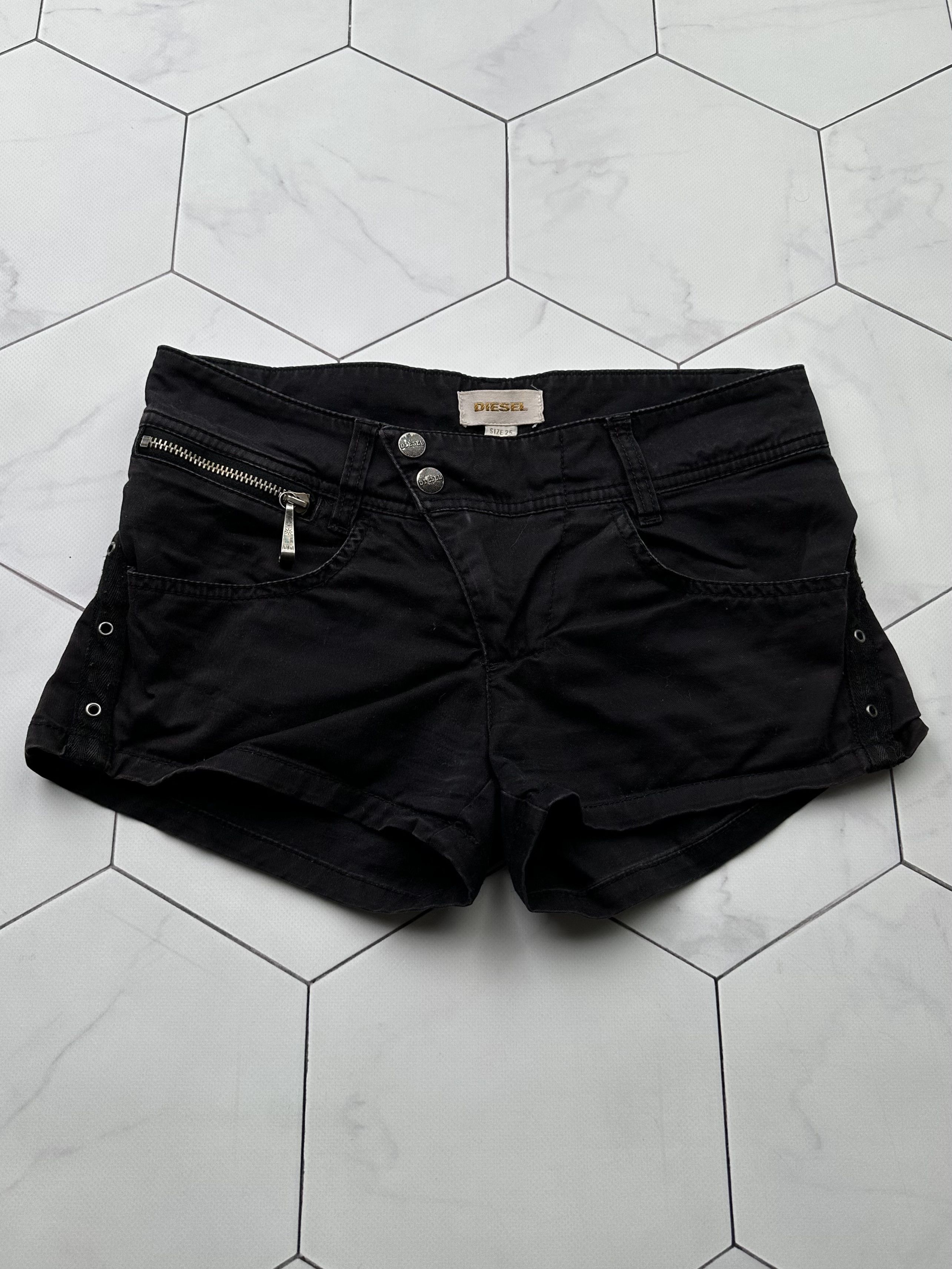 Diesel × Vintage Diesel Vintage Mini Shorts Size 25" / US 0 / IT 36 - 1 Thumbnail