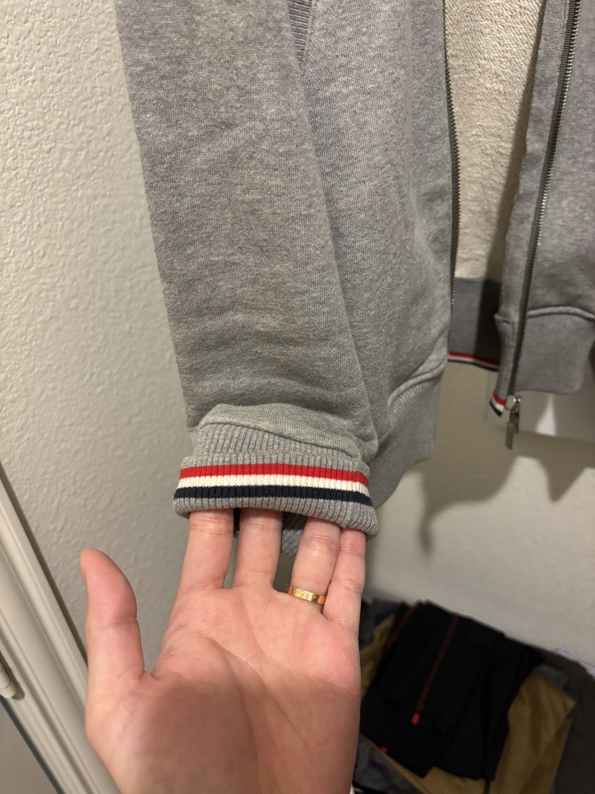 Thom Browne Thom Browne Grey Bomber Jacket Size US S / EU 44-46 / 1 - 10 Thumbnail