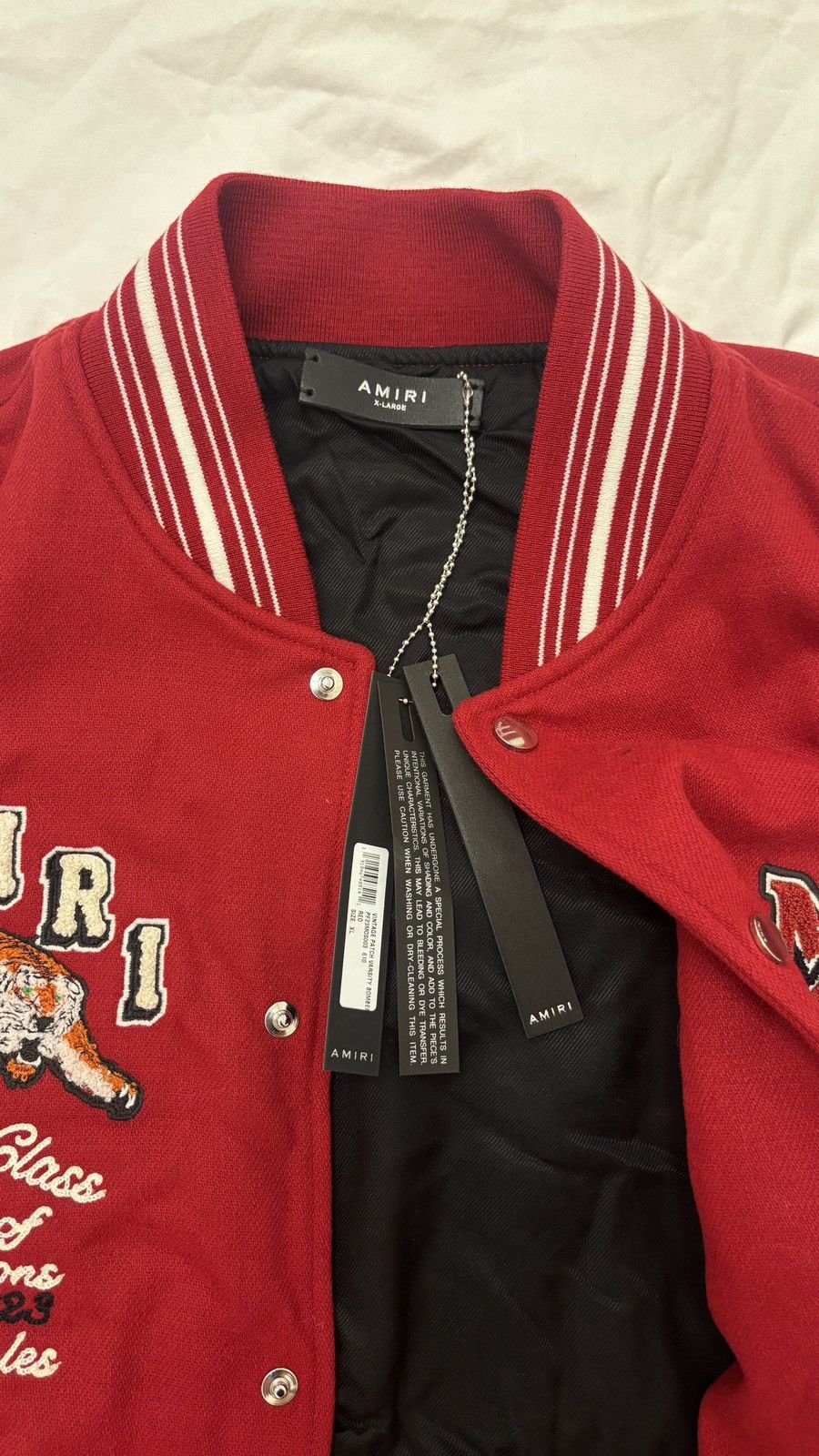 Amiri Amiri Tiger Varsity Jacket XL – BNWT Rare Size US XL / EU 56 / 4 - 3 Thumbnail