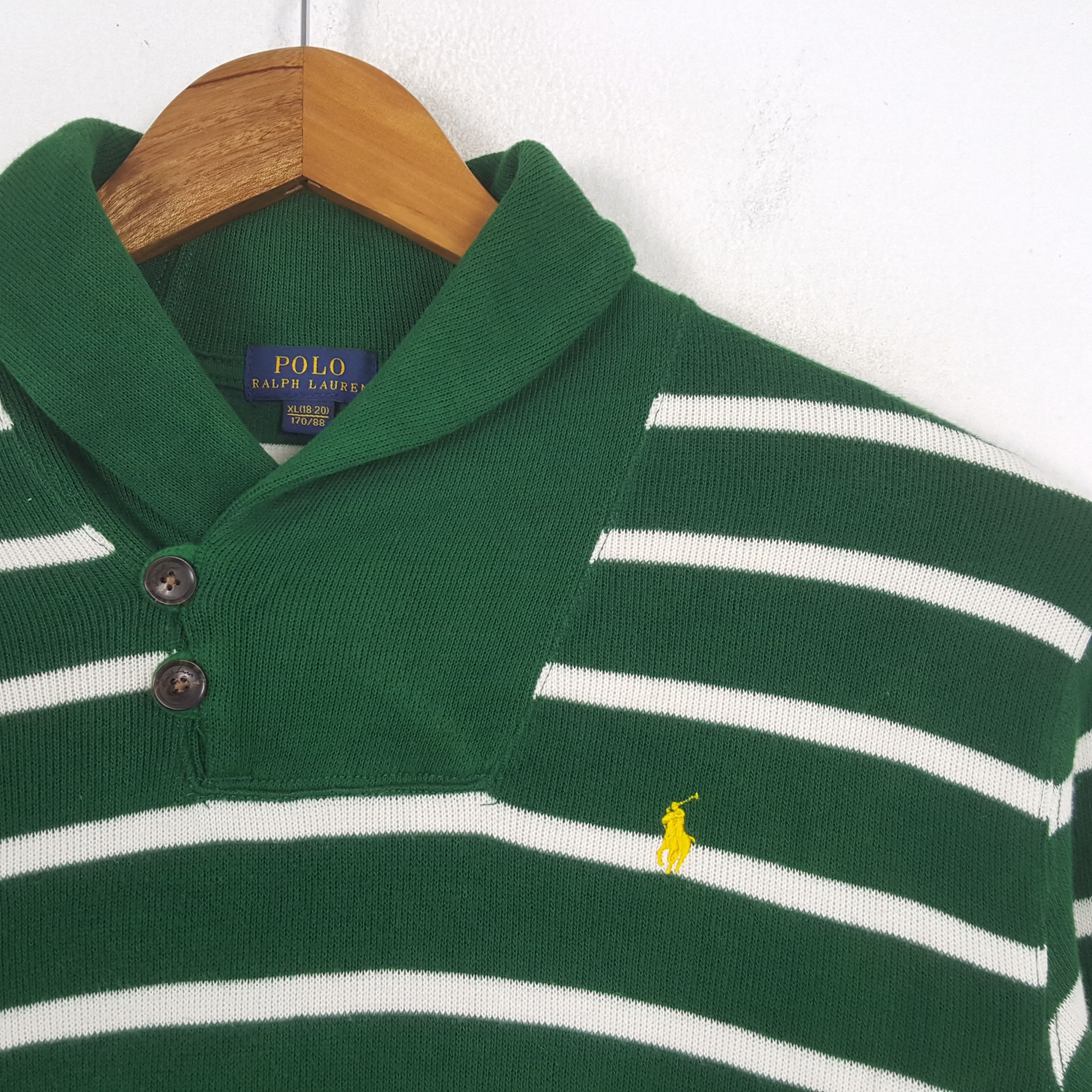 Polo Ralph Lauren × Vintage Vintage POLO by RALPH LAUREN Fashion Sweatshirt C287N15 Size US M / EU 48-50 / 2 - 2 Thumbnail
