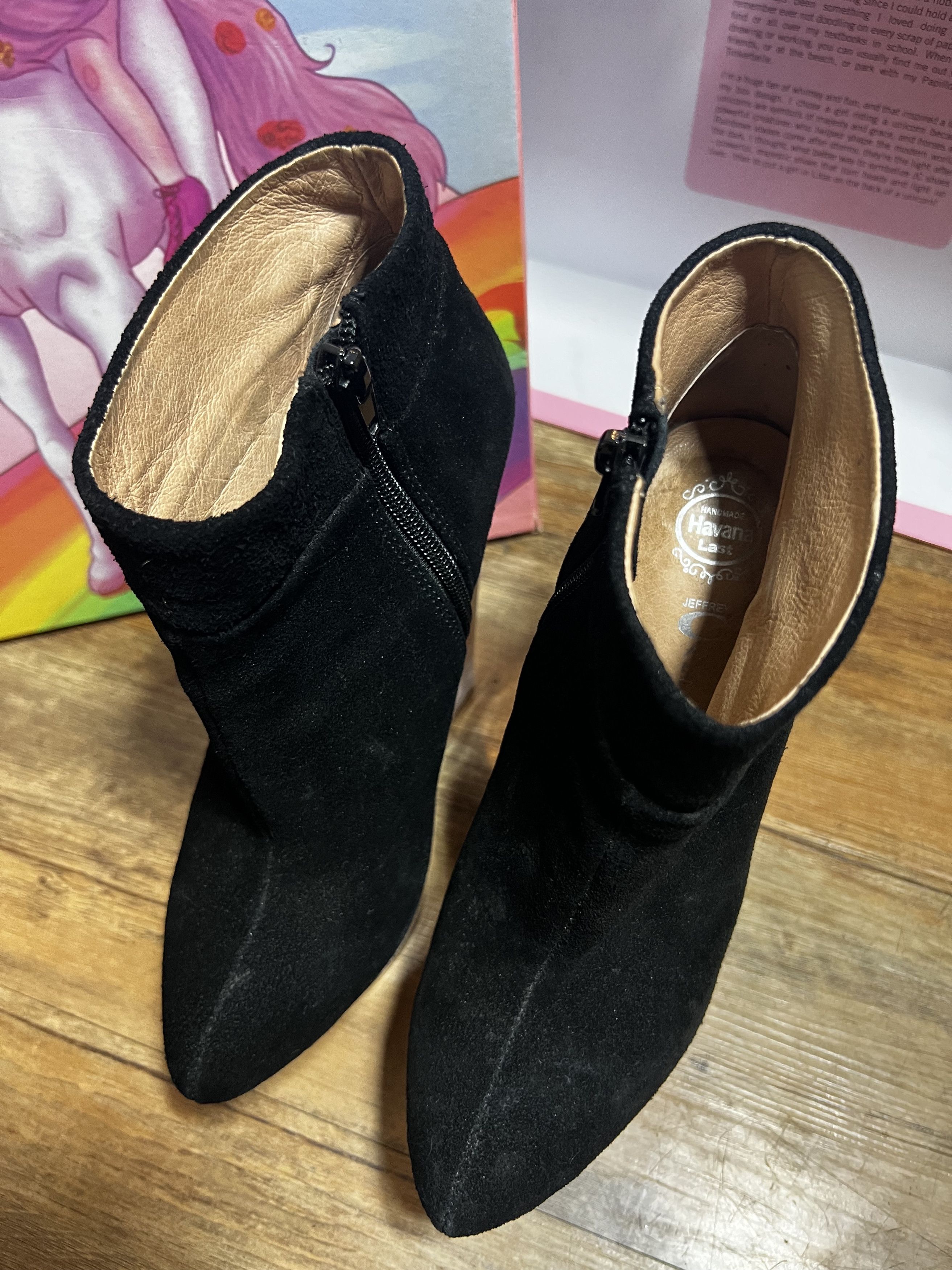 Jeffrey Campbell RARE Deadstock Jeffery Campbell ICY Barbie Head Suede Boots Size US 7.5 / IT 37.5 - 7 Thumbnail