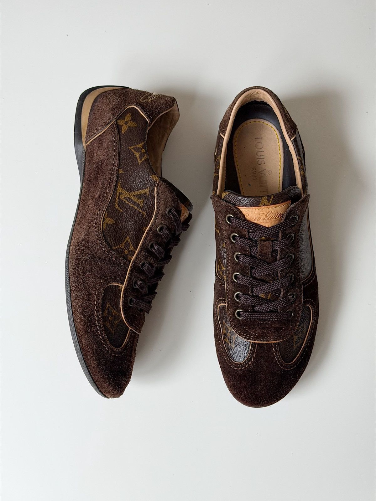 Louis Vuitton LOUIS VUITTON 2008 Monogram Low Profile Sneakers LV trainers Size US 6 / IT 36 - 8 Thumbnail
