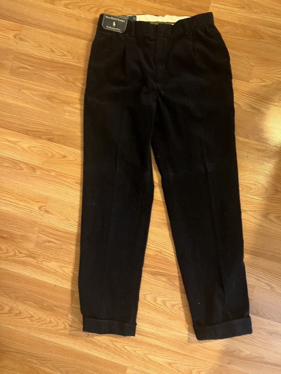 image of Polo Ralph Lauren x Ralph Lauren Ralph Laurent Men’S Hammond Pant - Navy Corduroy Pants Nwt (Size 3