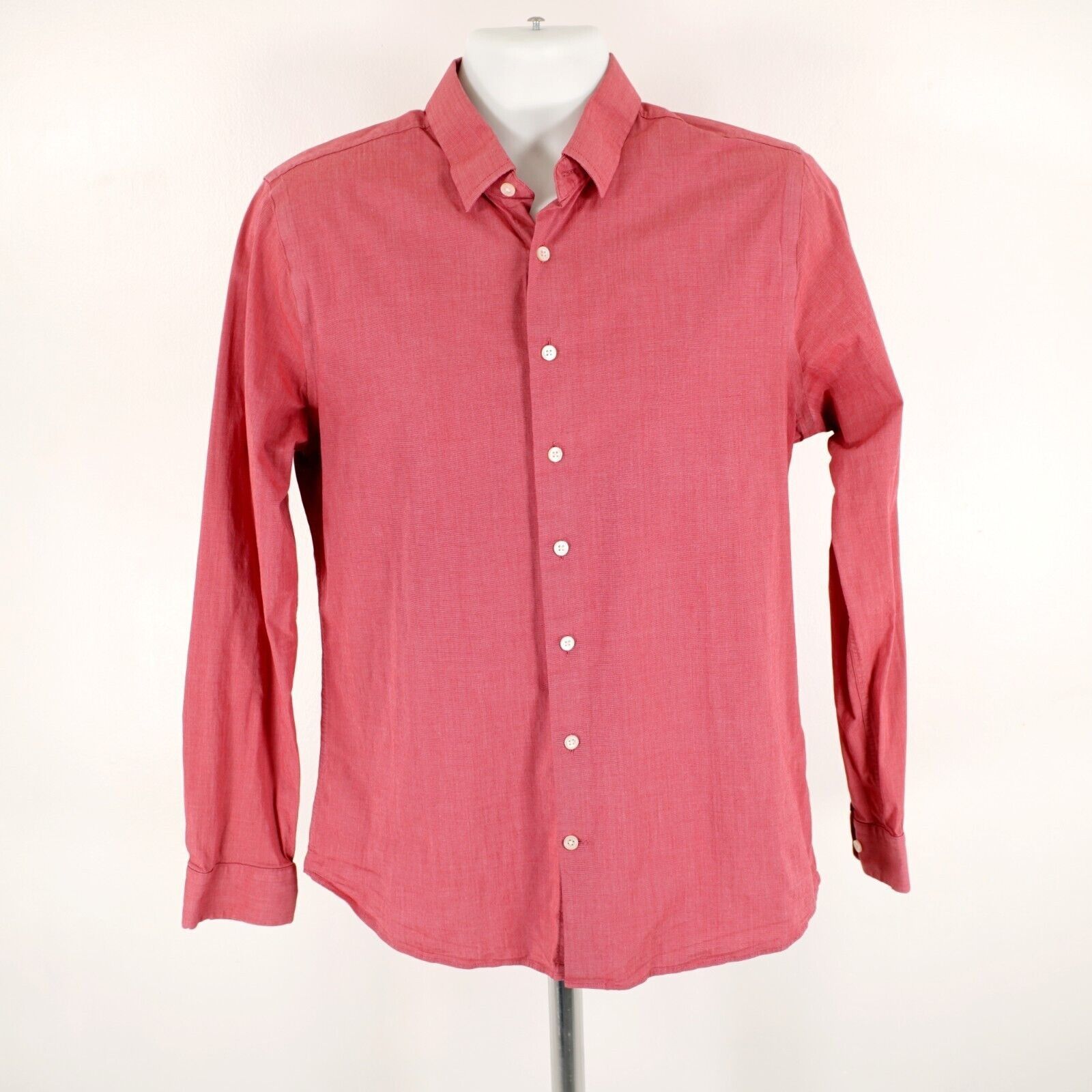 Express Express 1MX Pink Large 16 - 16.5 Exra Slim Micro Side Stripe Size US L / EU 52-54 / 3 - 3 Thumbnail