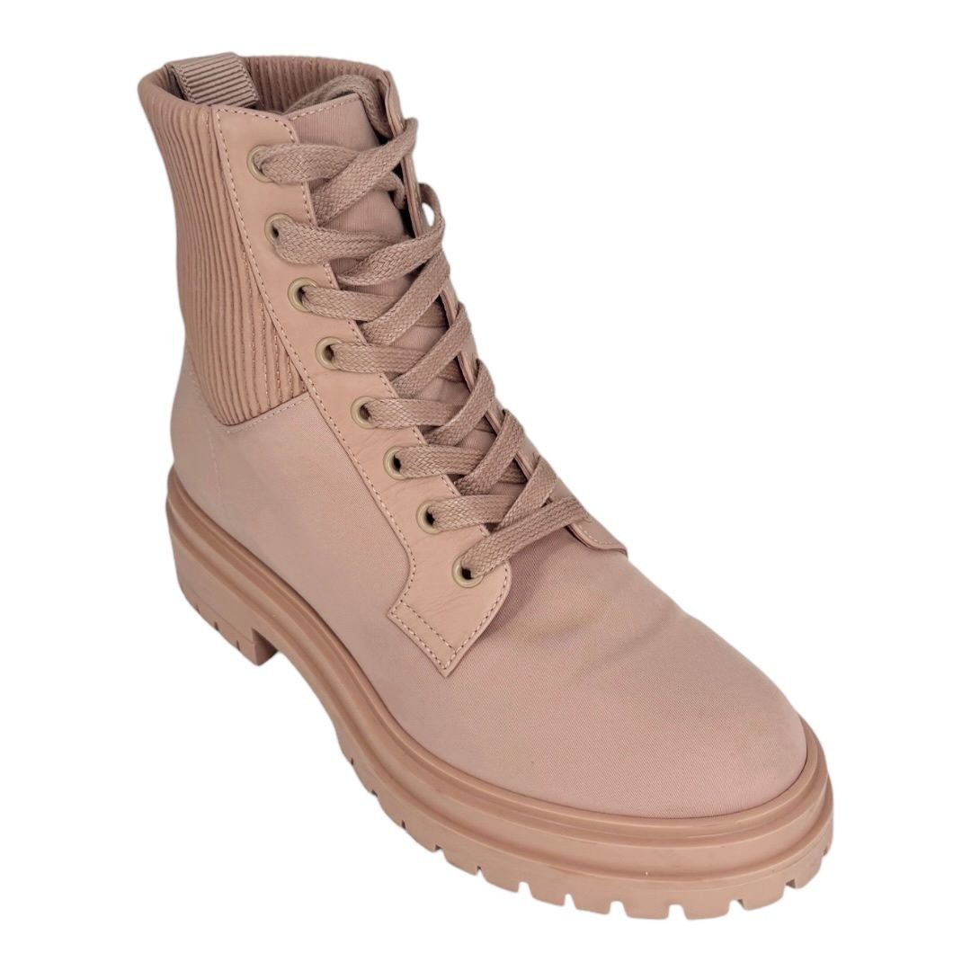 Gianvito Rossi Gianvito Rossi Pink Canvas Lace Up Combat Boots Size US 6.5 / IT 36.5 - 2 Thumbnail