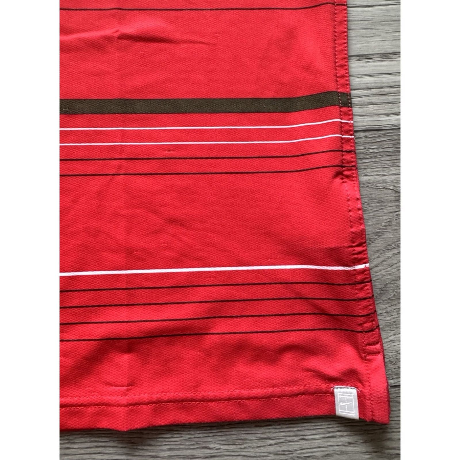 Nike Nike RF Striped Tennis Polo Shirt L Men Red 2012 Nike Template Roger Federer RF Striped Tennis Polo Shirt Size L Mens Size US L / EU 52-54 / 3 - 5 Thumbnail