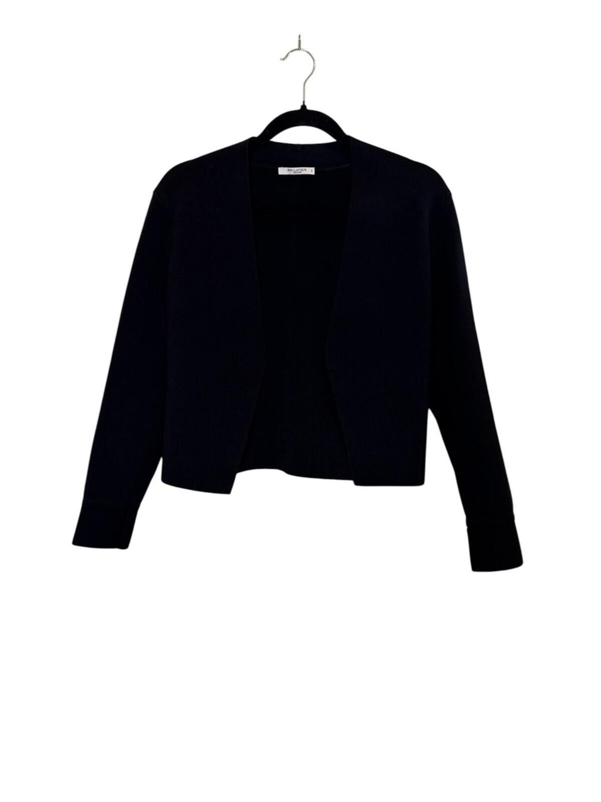 Other M.M.Lafleur Women’s Black Ribbed Knit Cardigan Sz S Size S / US 4 / IT 40 - 1 Thumbnail