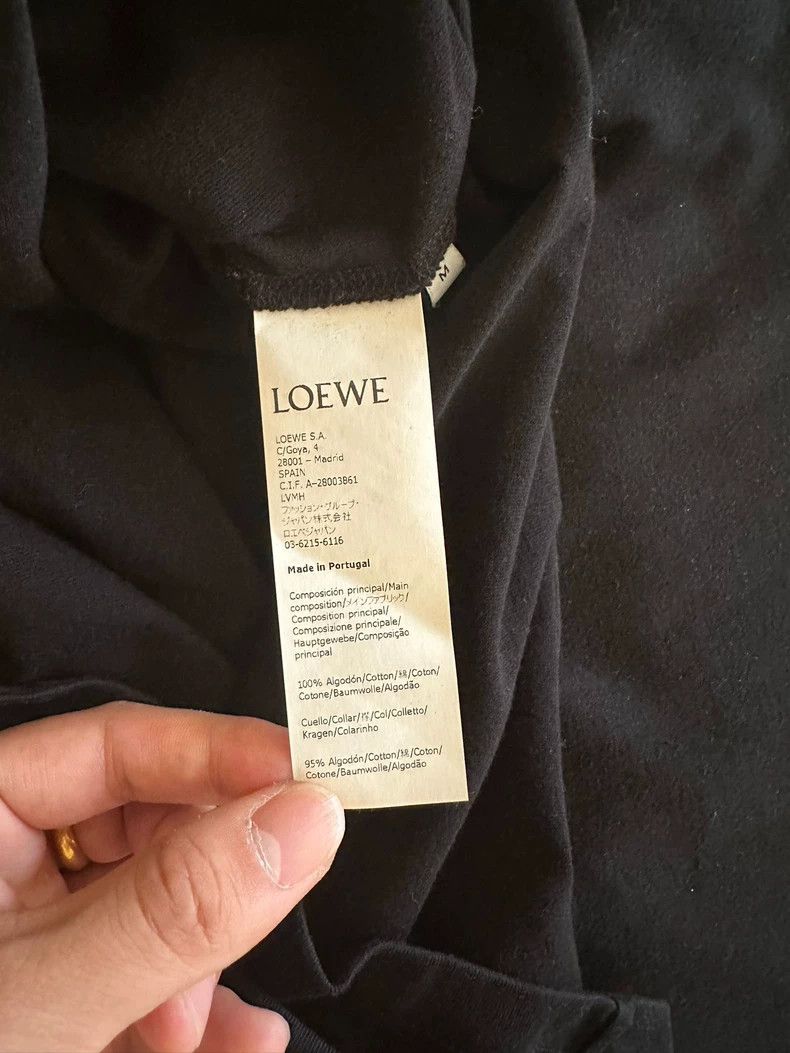 Loewe Loewe Black short-sleeved T-shirt Size US M / EU 48-50 / 2 - 3 Thumbnail