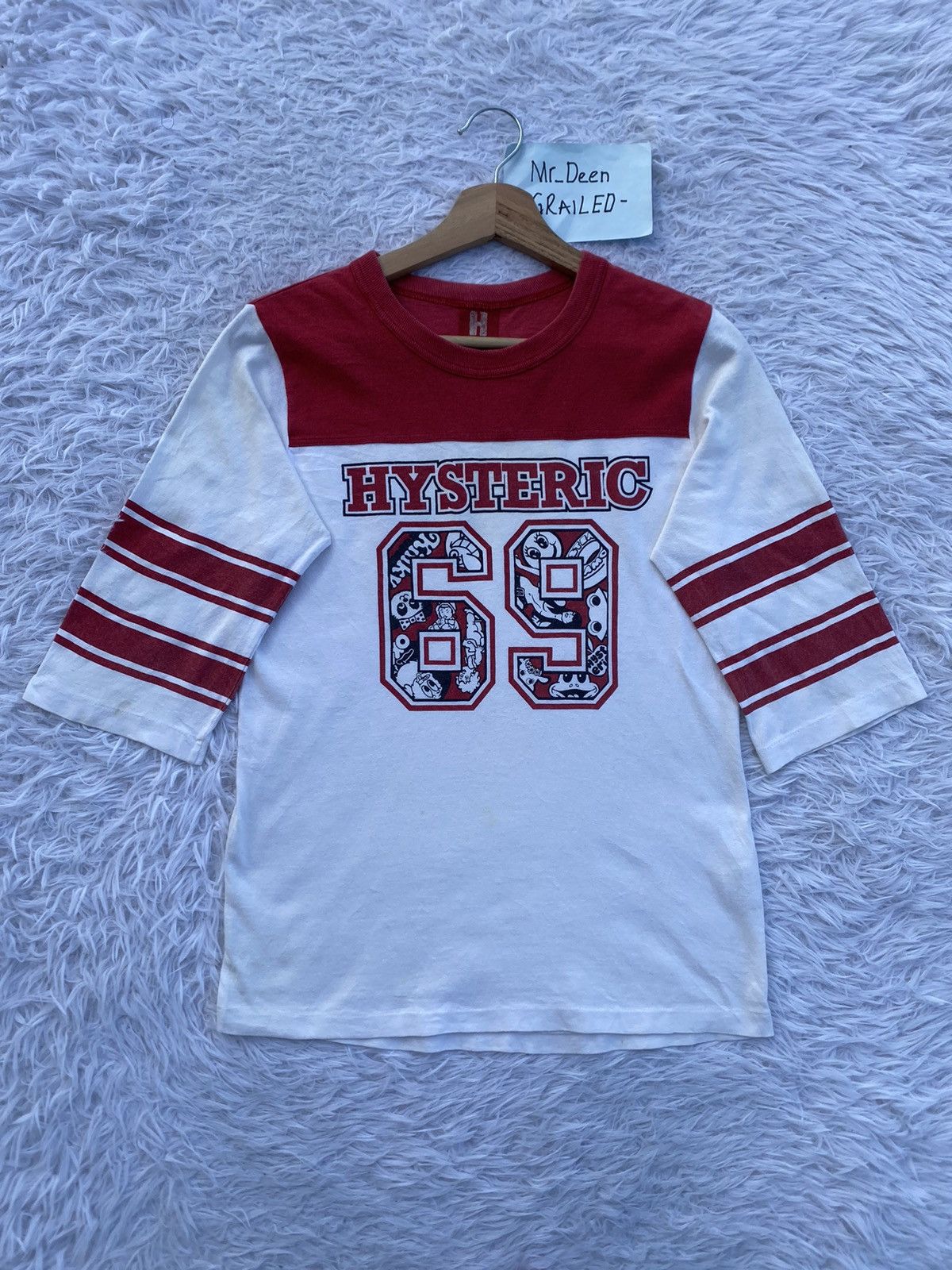 Hysteric Glamour Vintage Hysteric Glamour 69 Three Quarter T-shirt Size US S / EU 44-46 / 1 - 2 Thumbnail