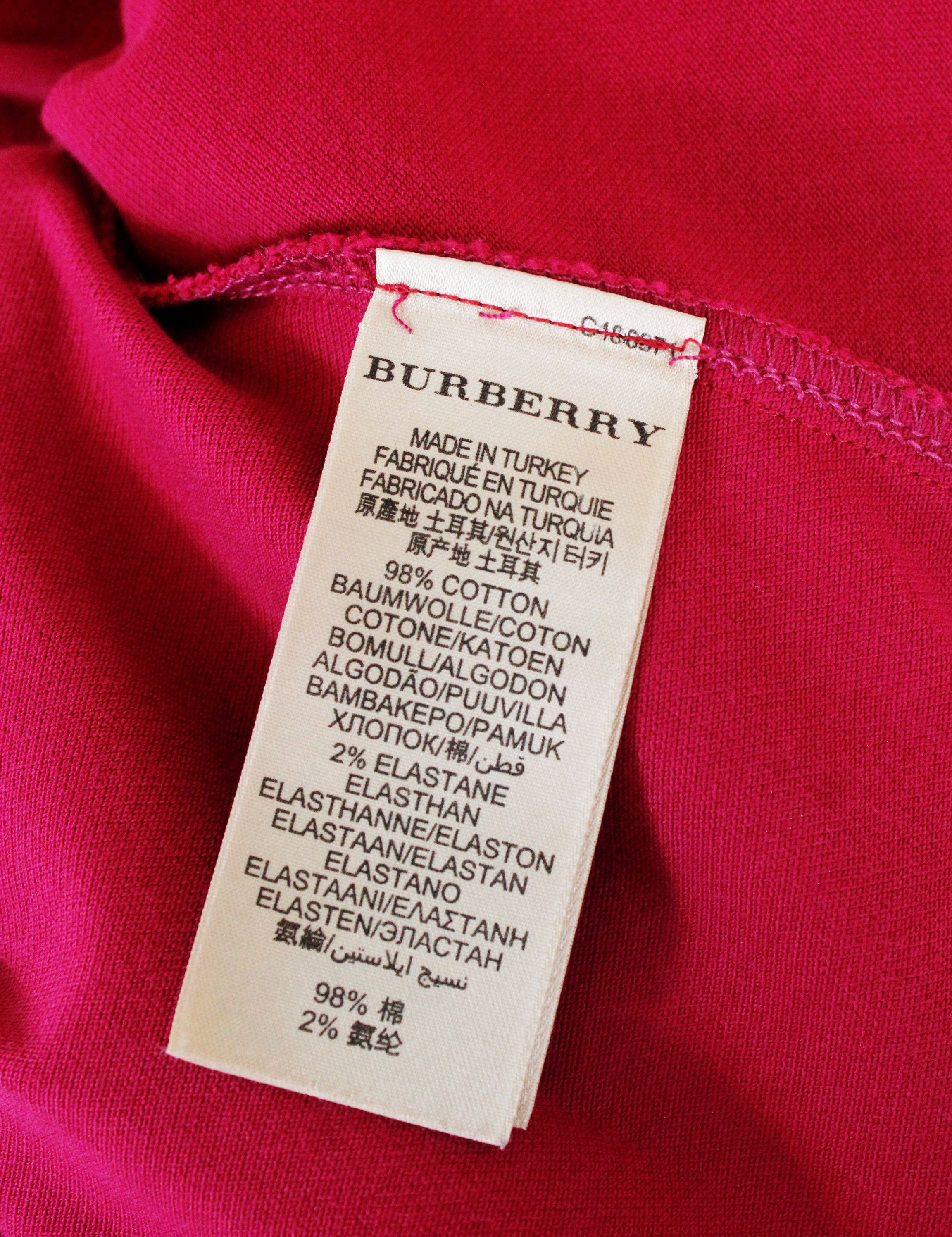 Burberry Burberry Brit Sleeve Nova Check Pink Polo Shirt Y2K Size S / US 4 / IT 40 - 5 Thumbnail