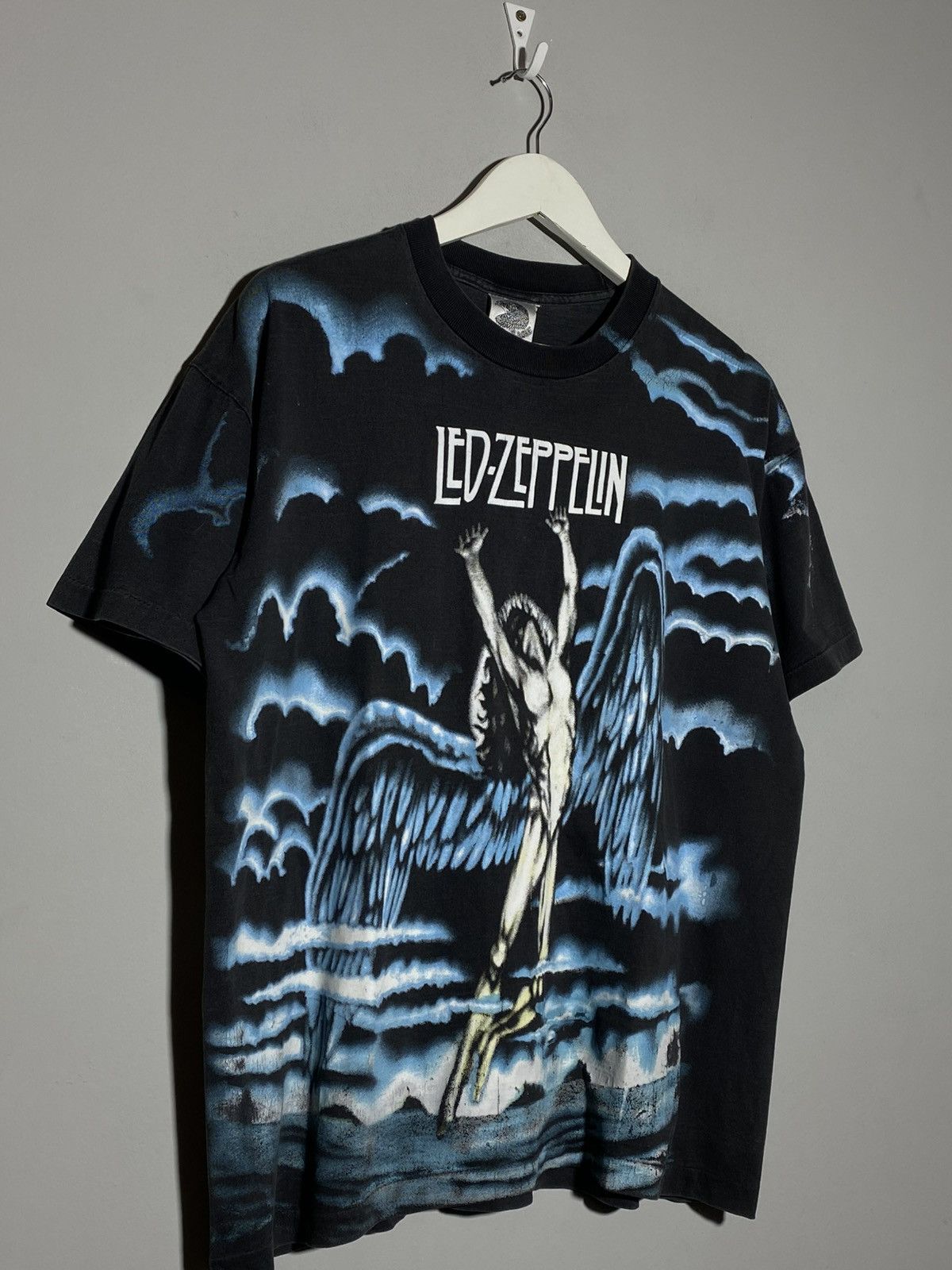 Led Zeppelin Led Zeppelin AOP All Over Print Icarus Vintage 90s T-shirt Size US M / EU 48-50 / 2 - 3 Thumbnail