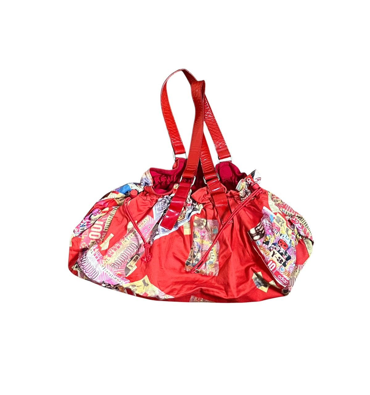 Yohji Yamamoto Yohji yamamoto y-3 japanese ads printed drawstring bag Size ONE SIZE - 1 Thumbnail