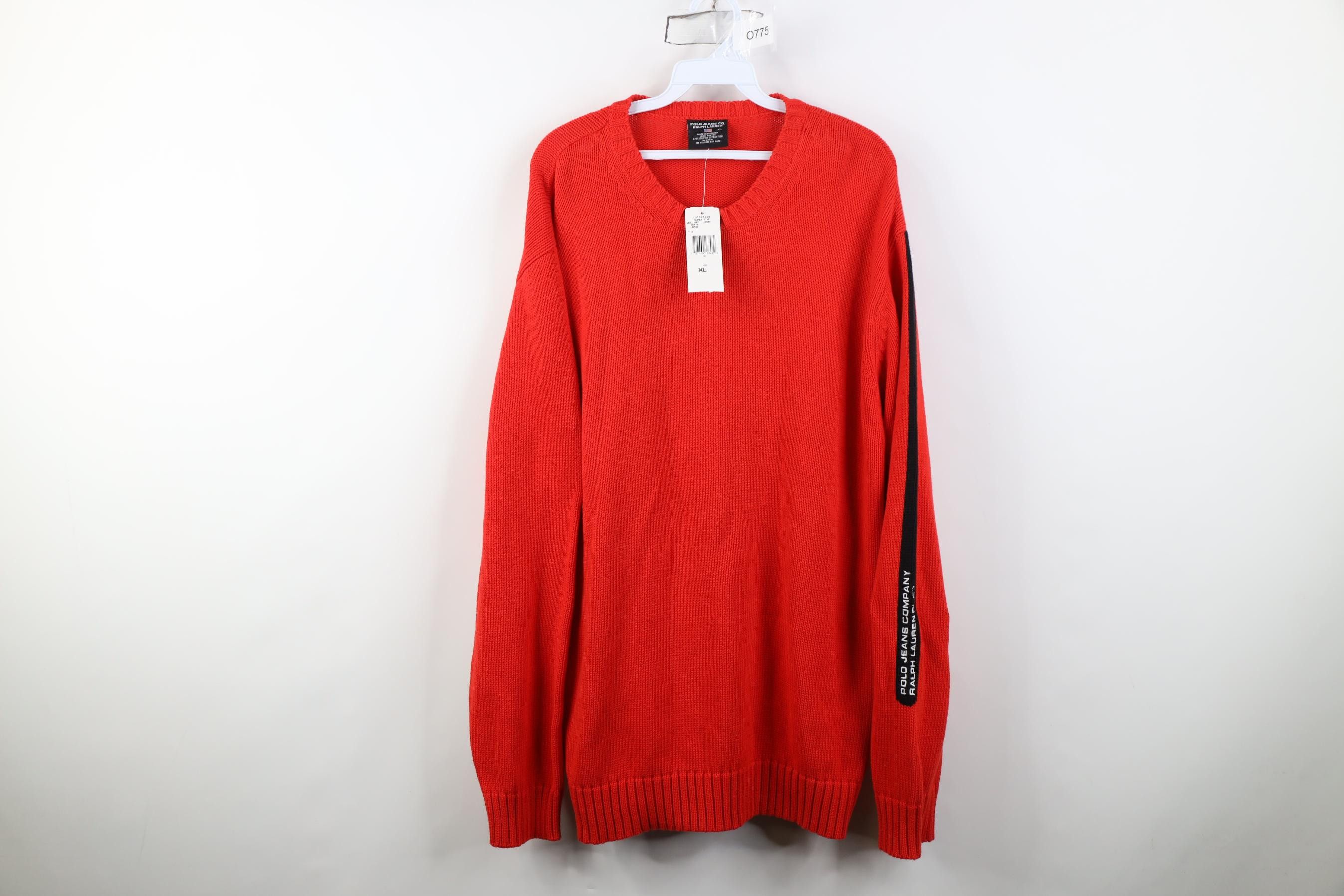 Polo Ralph Lauren Deadstock Vintage 90s Ralph Lauren Cotton Crewneck Sweater Size US XL / EU 56 / 4 - 1 Thumbnail