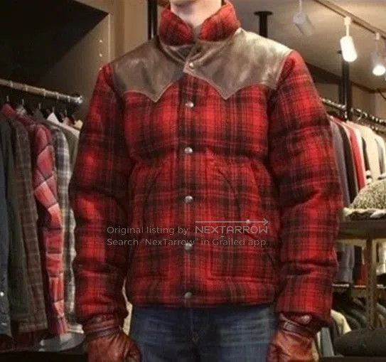 RRL Ralph Lauren classic double RL plaid down jacket. Size US L / EU 52-54 / 3 - 5 Thumbnail
