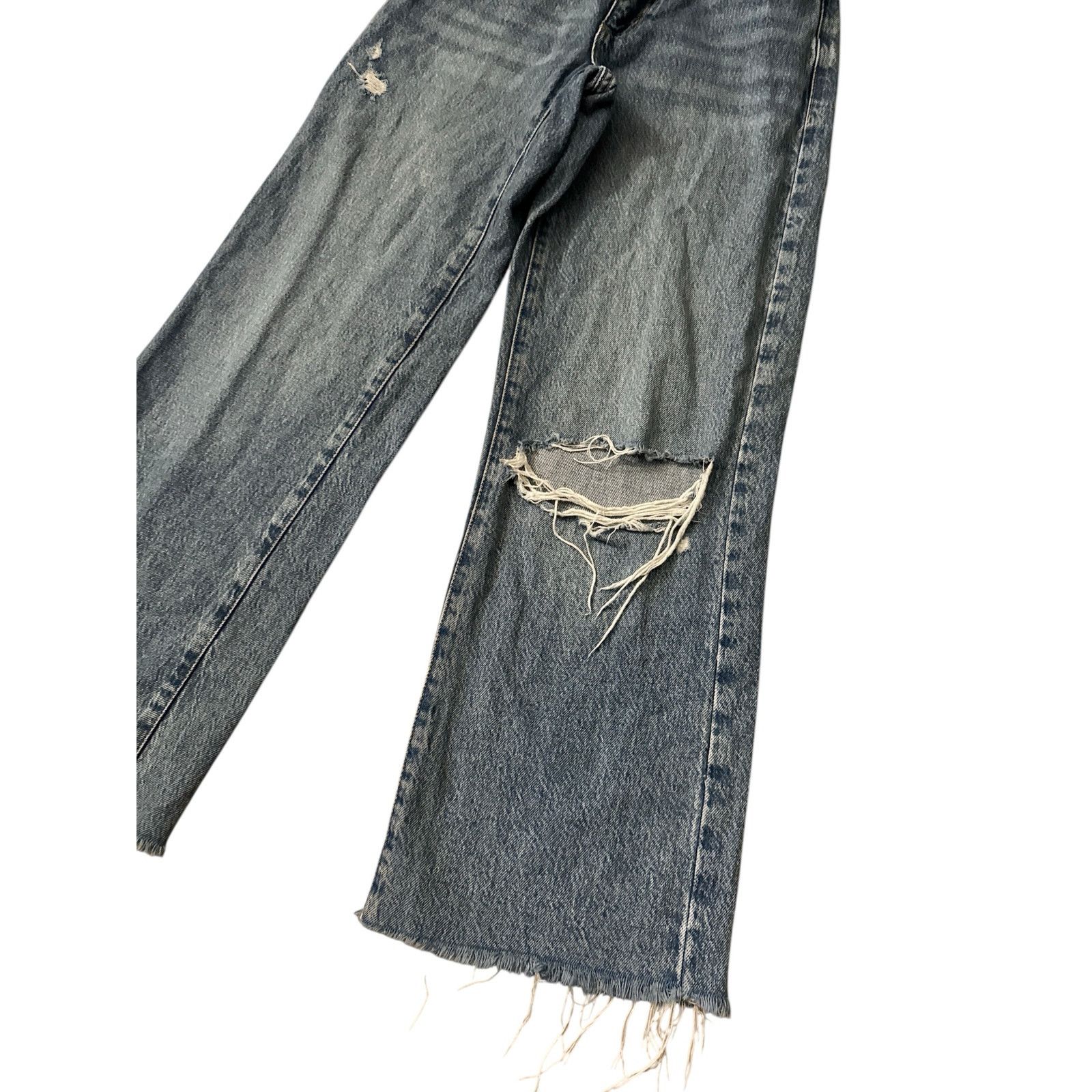 Garage Garage Denim Women’s Distressed Jumble Large Wide Leg Jean Size 24" / US 00 / IT 34 - 2 Thumbnail
