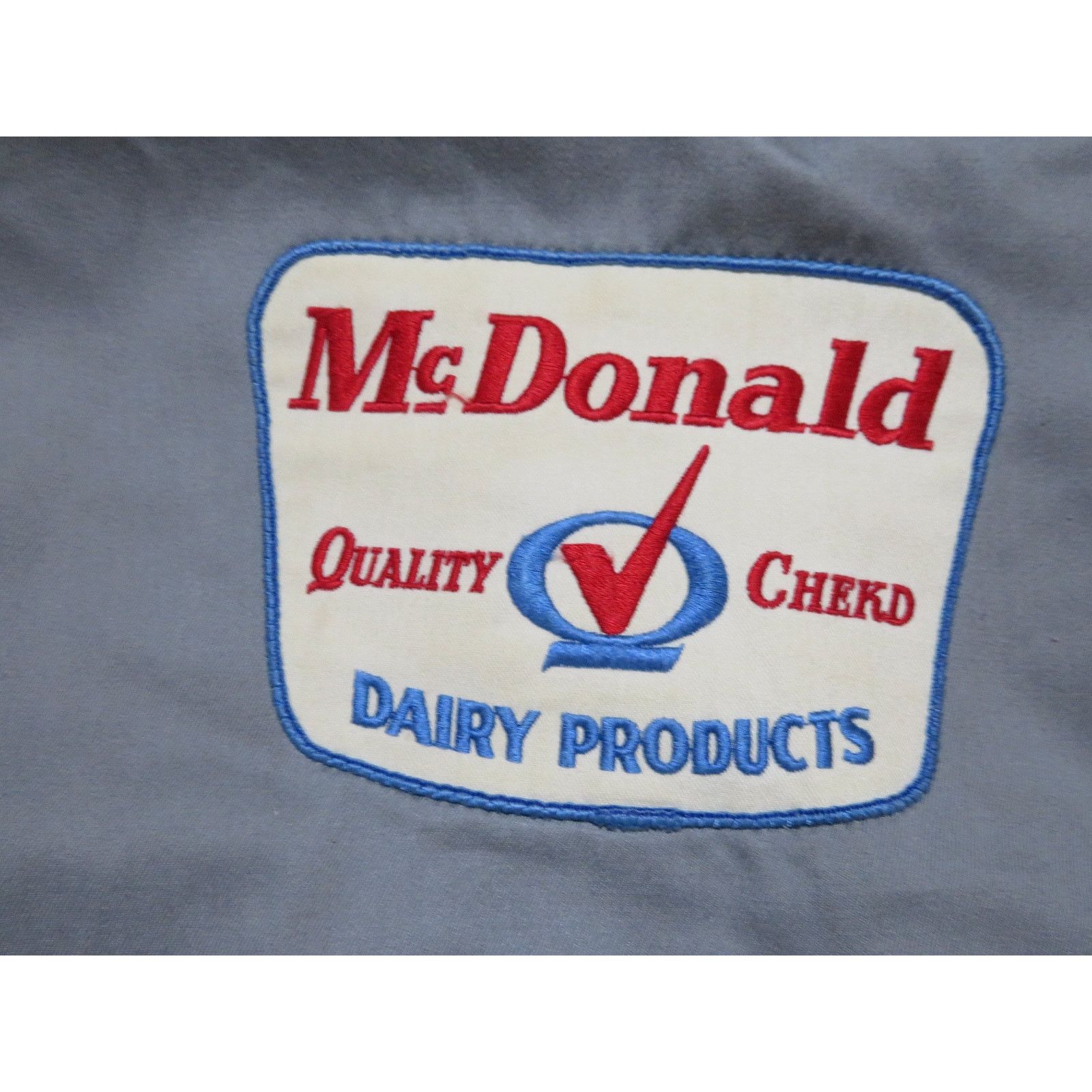 Lee Lee Chetopa McDonald Dairy Patch Twill Gray Jacket Sz 38 60s Size US M / EU 48-50 / 2 - 4 Thumbnail