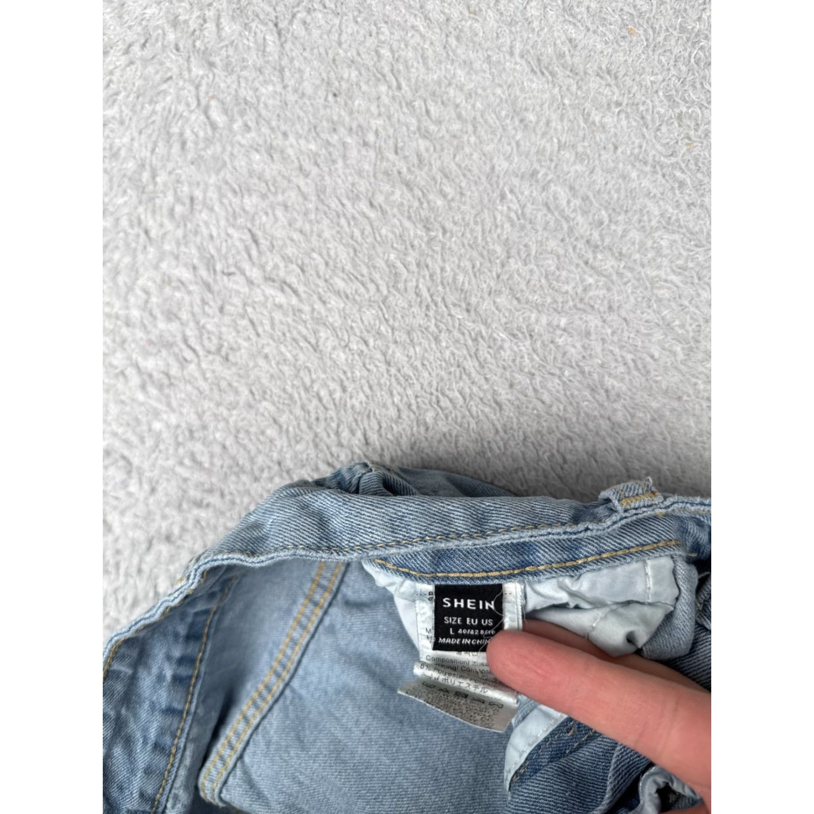 Shein SheIn Jeans Womens 8 Blue Denim Wide-Leg High Rise Cotton Blend Light Wash 28x30 Jeans Womens 8 Blue Denim Light Wash 90s Retro Wide-Leg Mens? Size 30" / US 8 / IT 44 - 6 Thumbnail