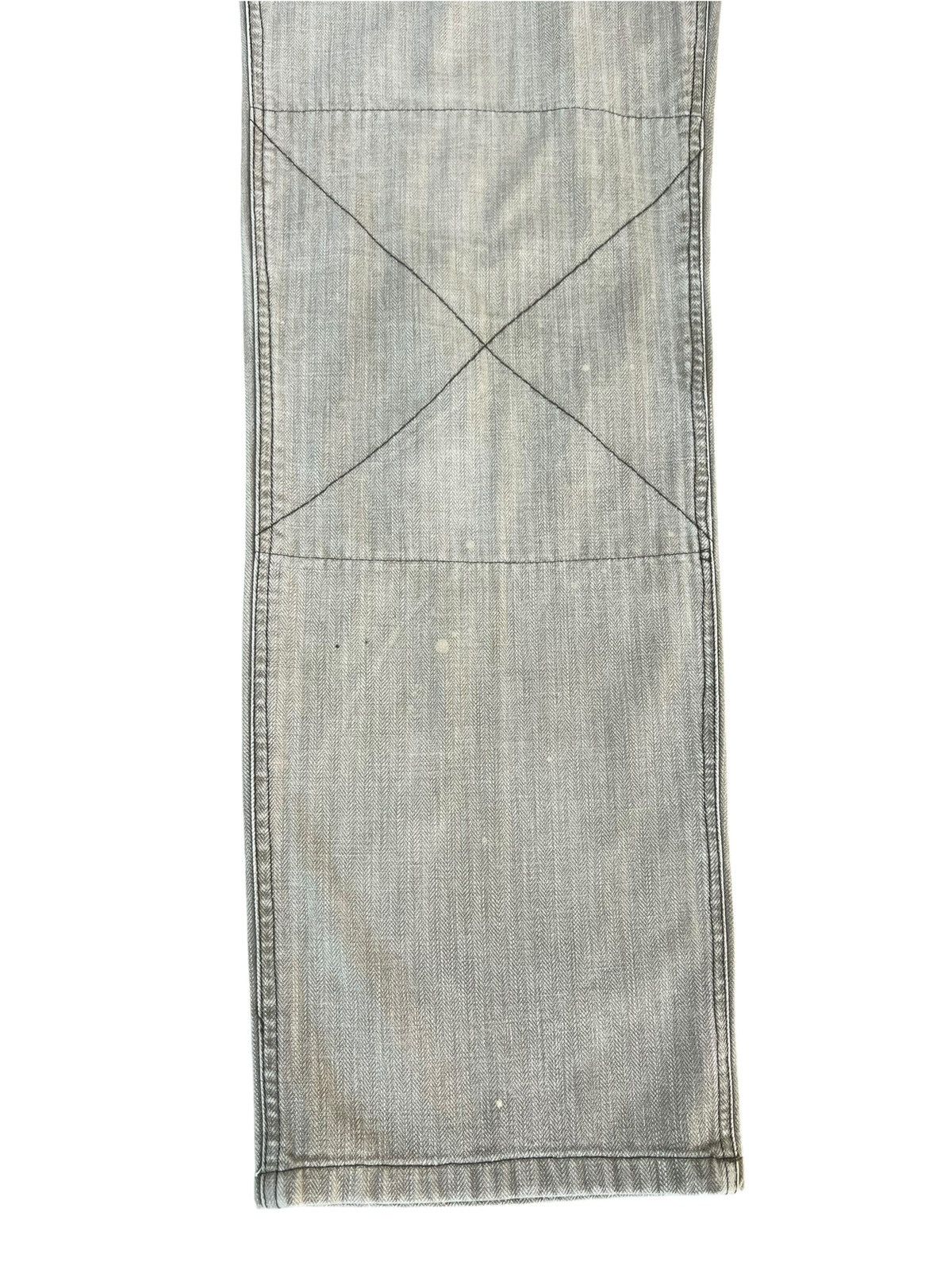 Vintage Old Betty’s Japan Fade Olive Green HBT Striped Cargo Trouser Size US 30 / EU 46 - 9 Thumbnail