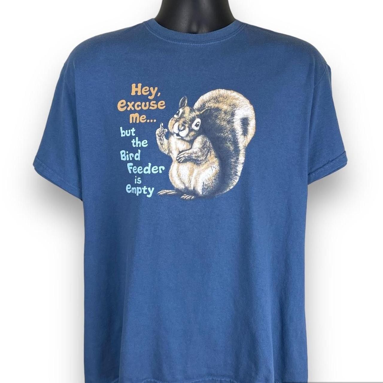 Gildan Vintage Gildan Hey Excuse Me Squirrel Comedy Funny Tshirt Size US L / EU 52-54 / 3 - 1 Thumbnail