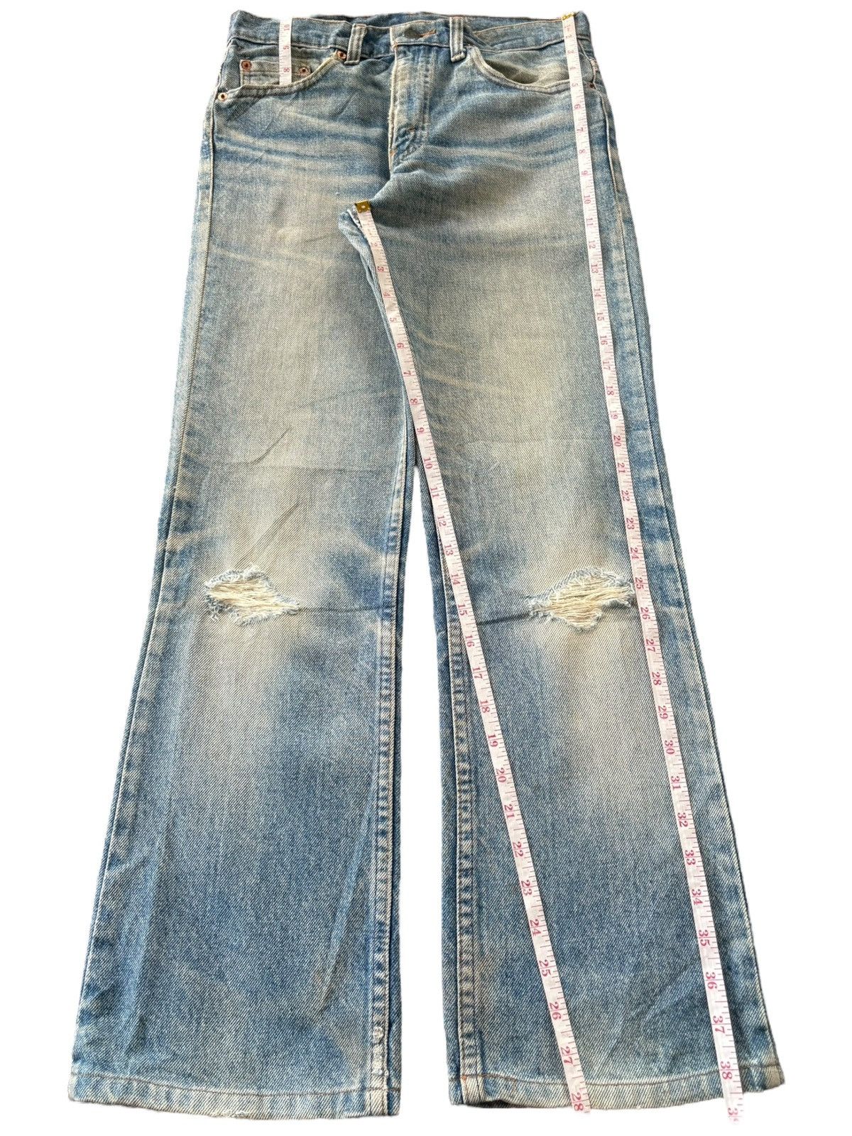 Levi's Vintage 90s Levis 517 Rusty Wash Distress Flare Jeans Size US 29 - 7 Thumbnail