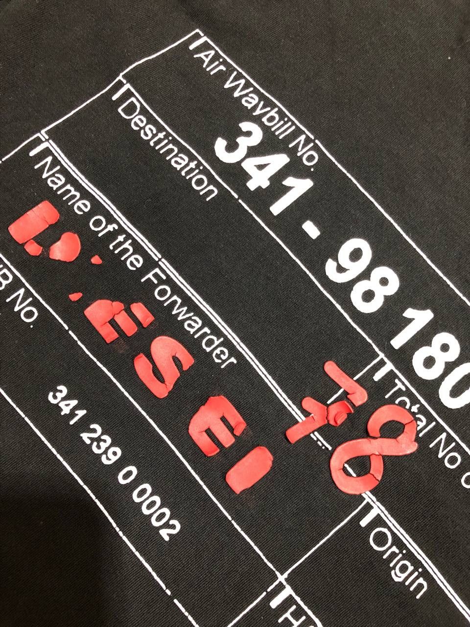 Diesel Diesel Men's Black Graphic Print T-shirt Size US S / EU 44-46 / 1 - 12 Thumbnail