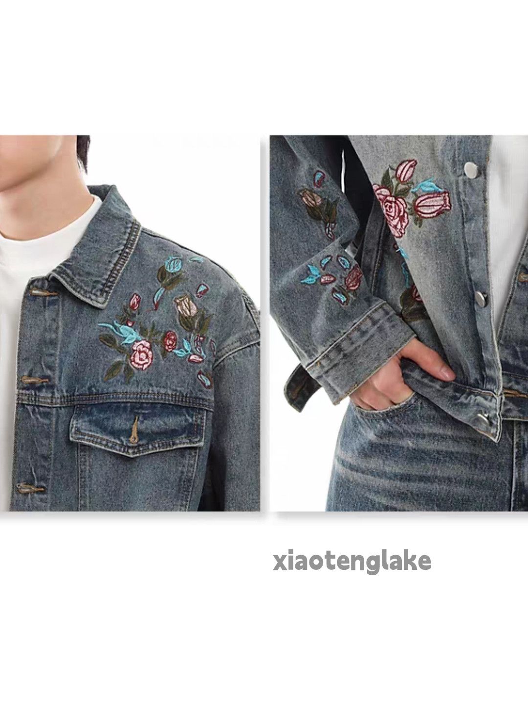 Designer Unisex outdoor utility pattern graphic denim jacket Size US XXL / EU 58 / 5 - 6 Thumbnail
