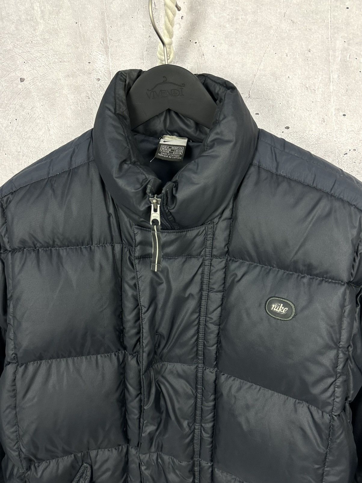 Nike × Vintage Vintage Nike Puffer Quilted Black Down Jacket Size US XL / EU 56 / 4 - 7 Thumbnail