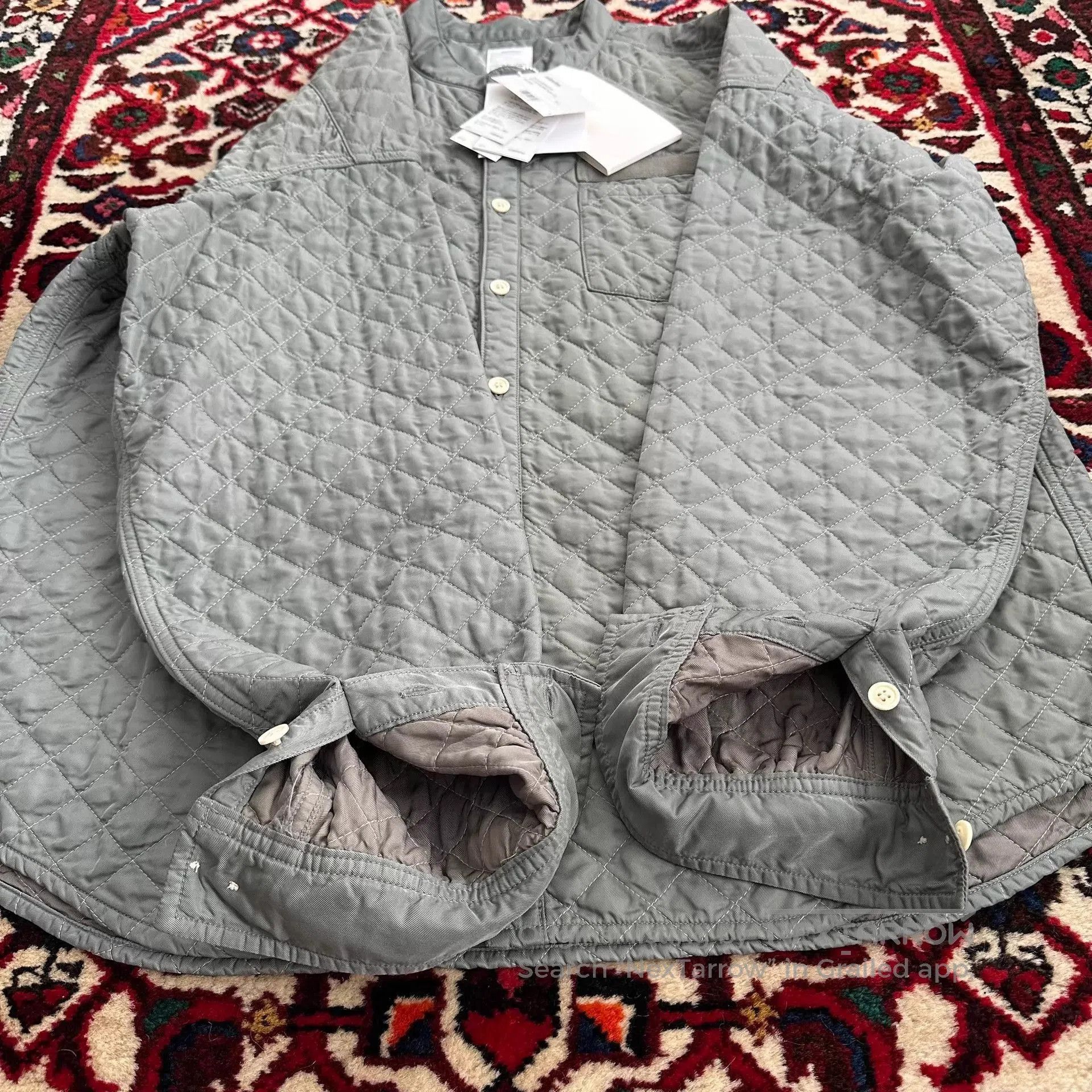 Visvim Quilted Long Sleeve Button-Up Shirt. Size US L / EU 52-54 / 3 - 3 Thumbnail