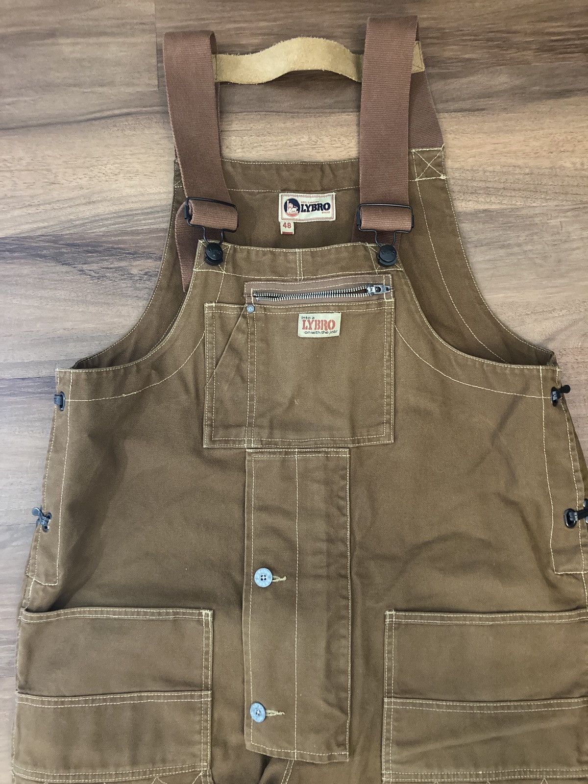 Nigel Cabourn Brown duck canvas naval dungaree | Grailed