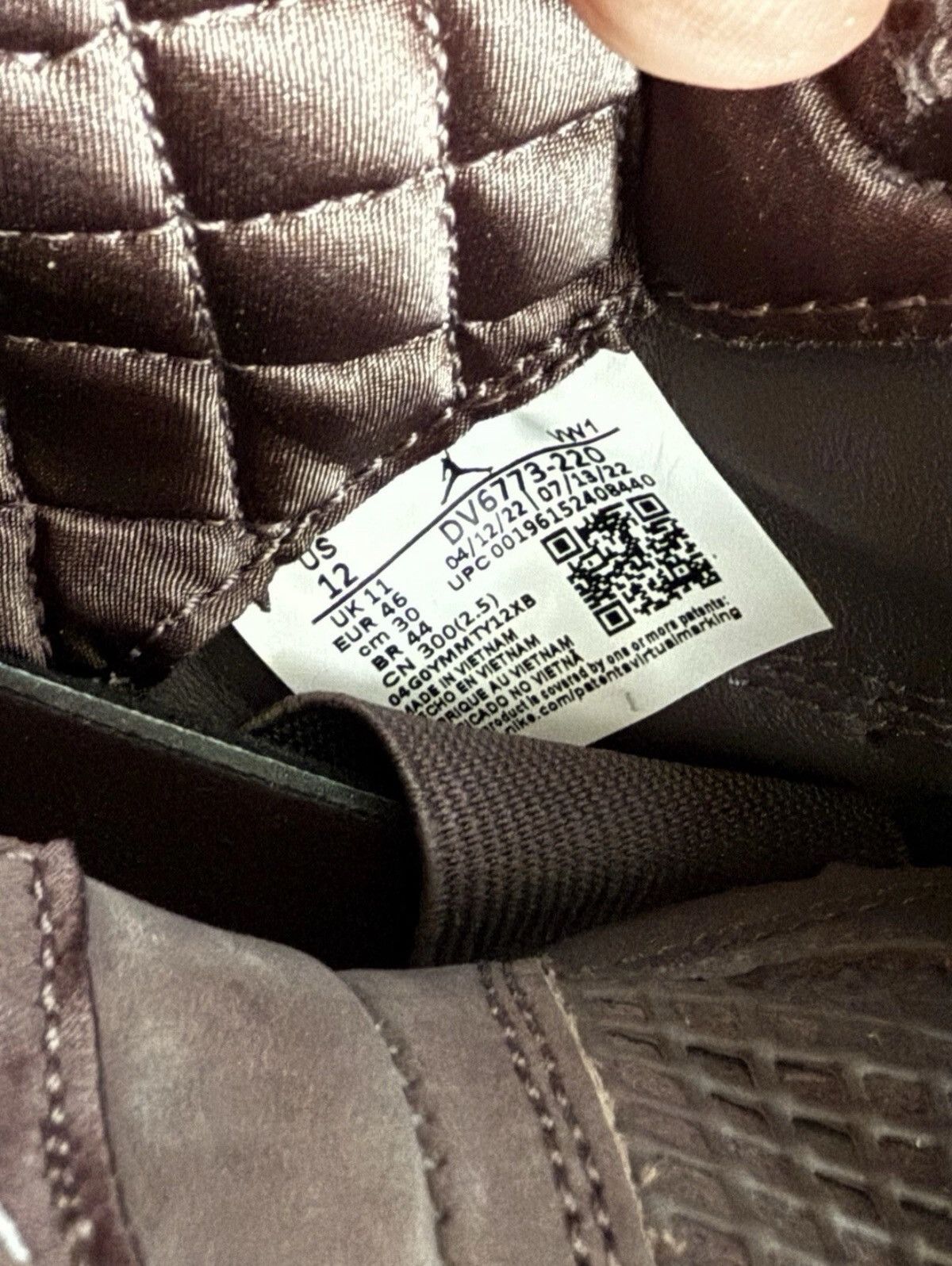 A Ma Maniere × Jordan Brand A Ma Maniere Air Jordan 4 Retro DV6773-220 Violet Ore Sz 12 Size US 12 / EU 45 - 9 Thumbnail