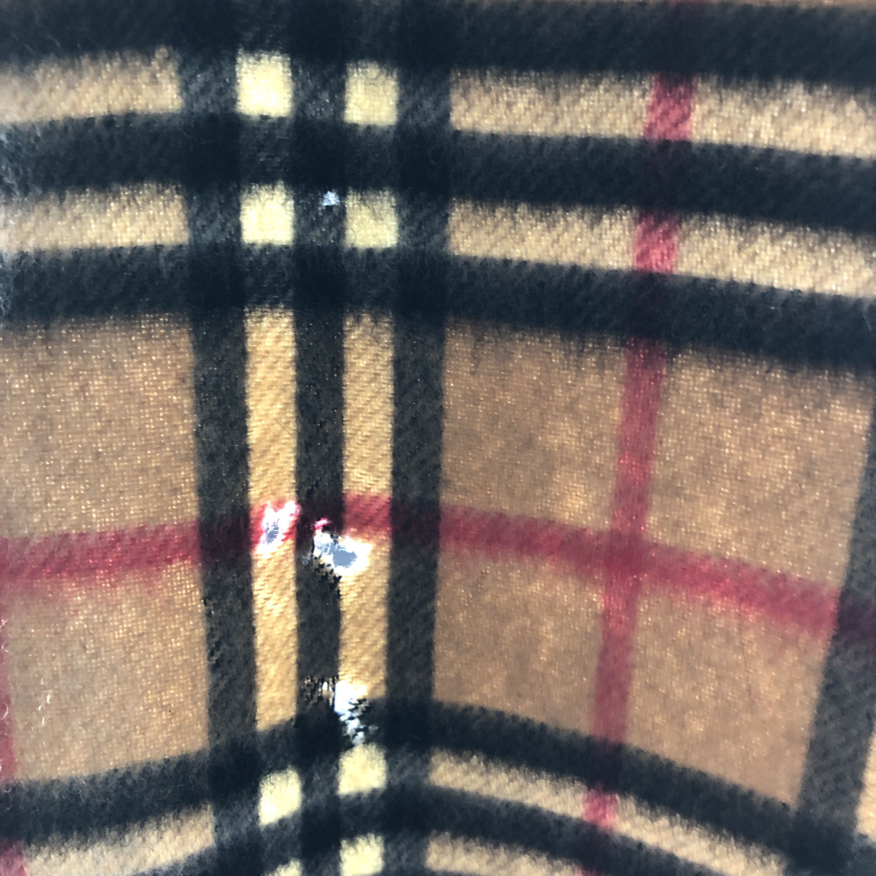 Burberry Burberrys Nova Check Tan Cashmere Scarf Muffler V2615 Size ONE SIZE - 9 Thumbnail