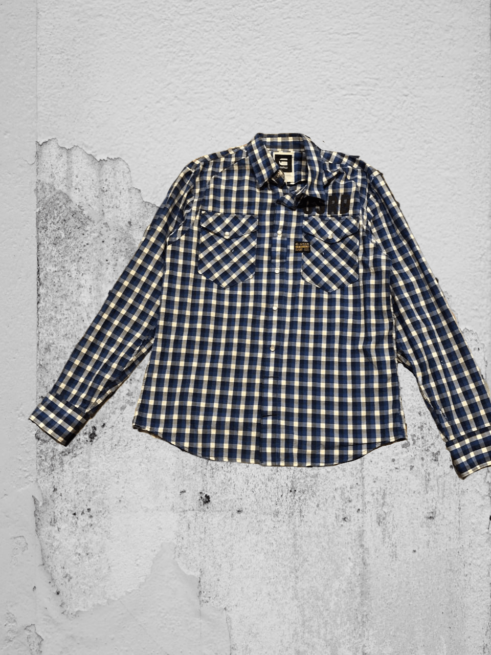 G-Star Vintage Shirt checkered print Y2K G-Star Raw logo Size US L / EU 52-54 / 3 - 1 Thumbnail