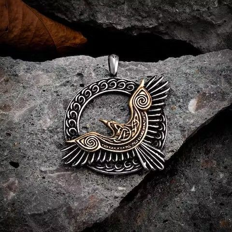 Jewelry Eagle Crow Necklace Size ONE SIZE - 4 Thumbnail