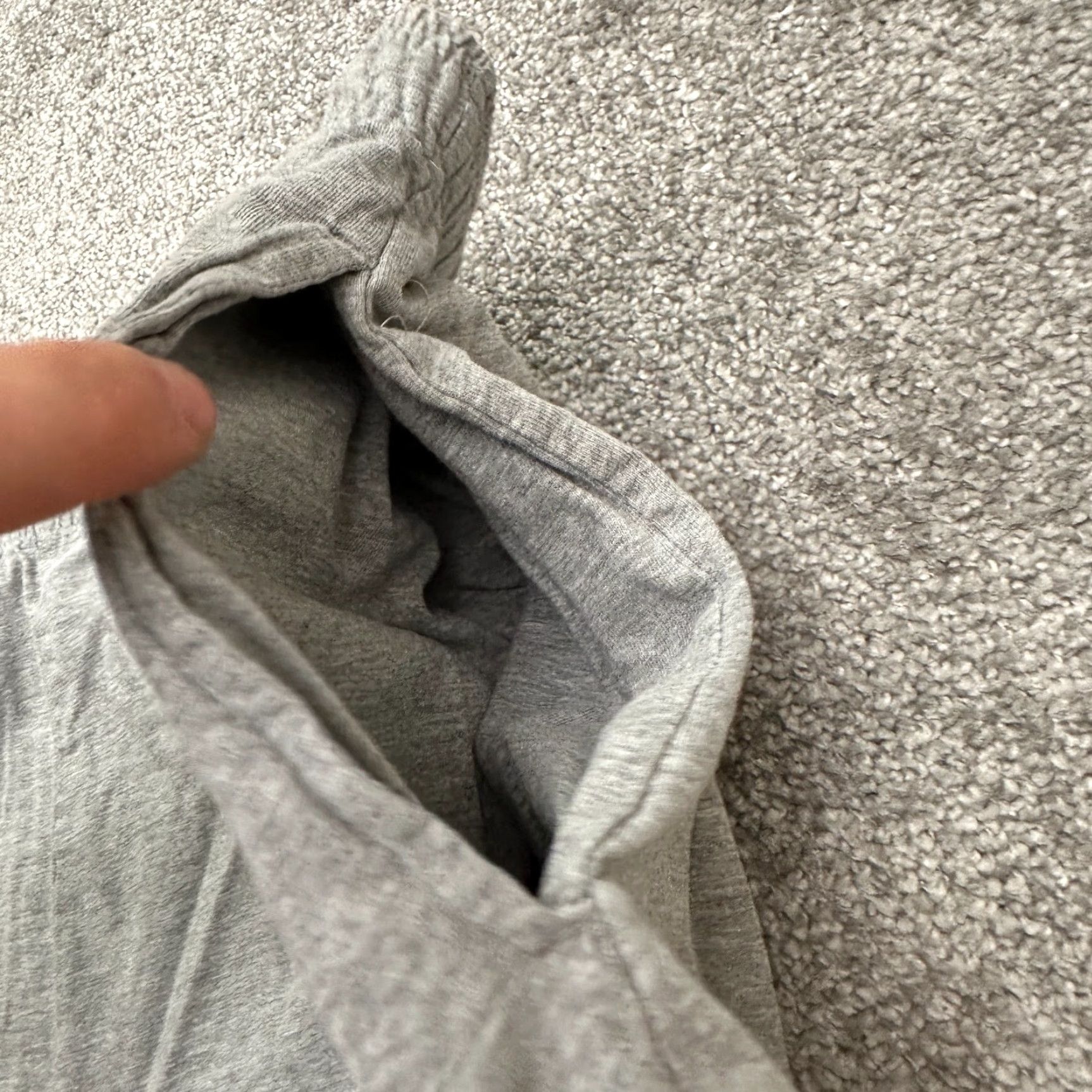 Haband Haband Sweat Shorts Mens 2XL Gray Elastic Waist Drawstring Pocket Casual Cotton Blend Size US 39 - 4 Thumbnail