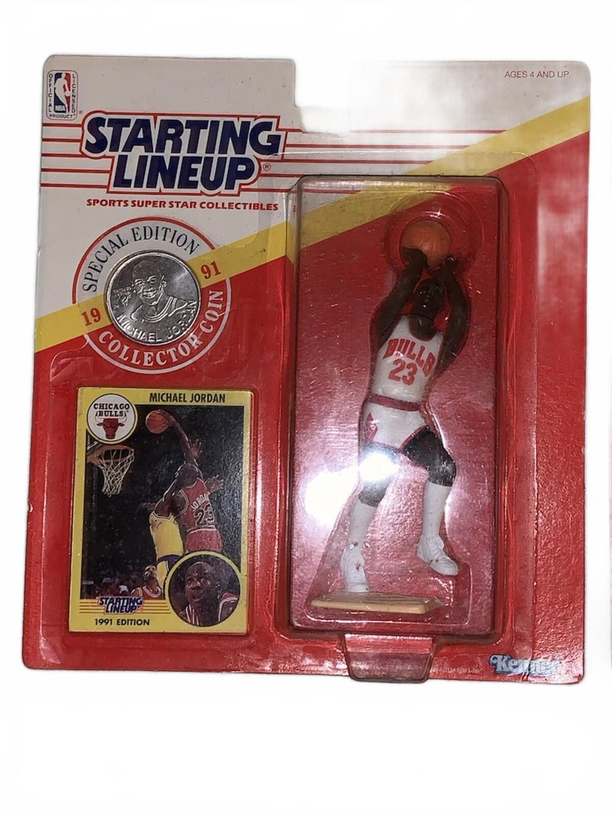 Other 1991 Starting Lineup Michael Jordan Chicago Bulls Card Coin Size ONE SIZE - 2 Thumbnail