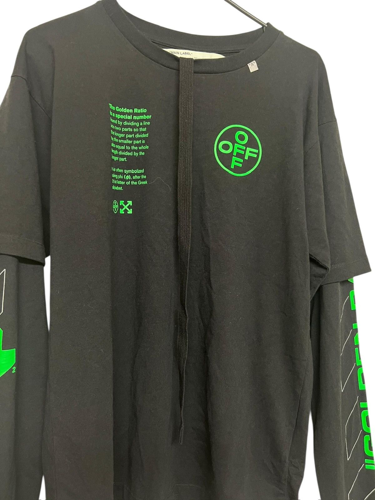 Off-White Off White Long Sleeve Shirt Neon Green Black Medium Size US M / EU 48-50 / 2 - 5 Thumbnail