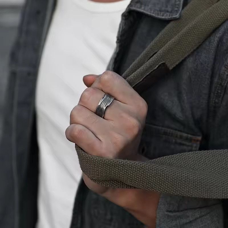 Japanese Brand Vintage Silver Plated Irregular Ring Size ONE SIZE - 1 Thumbnail