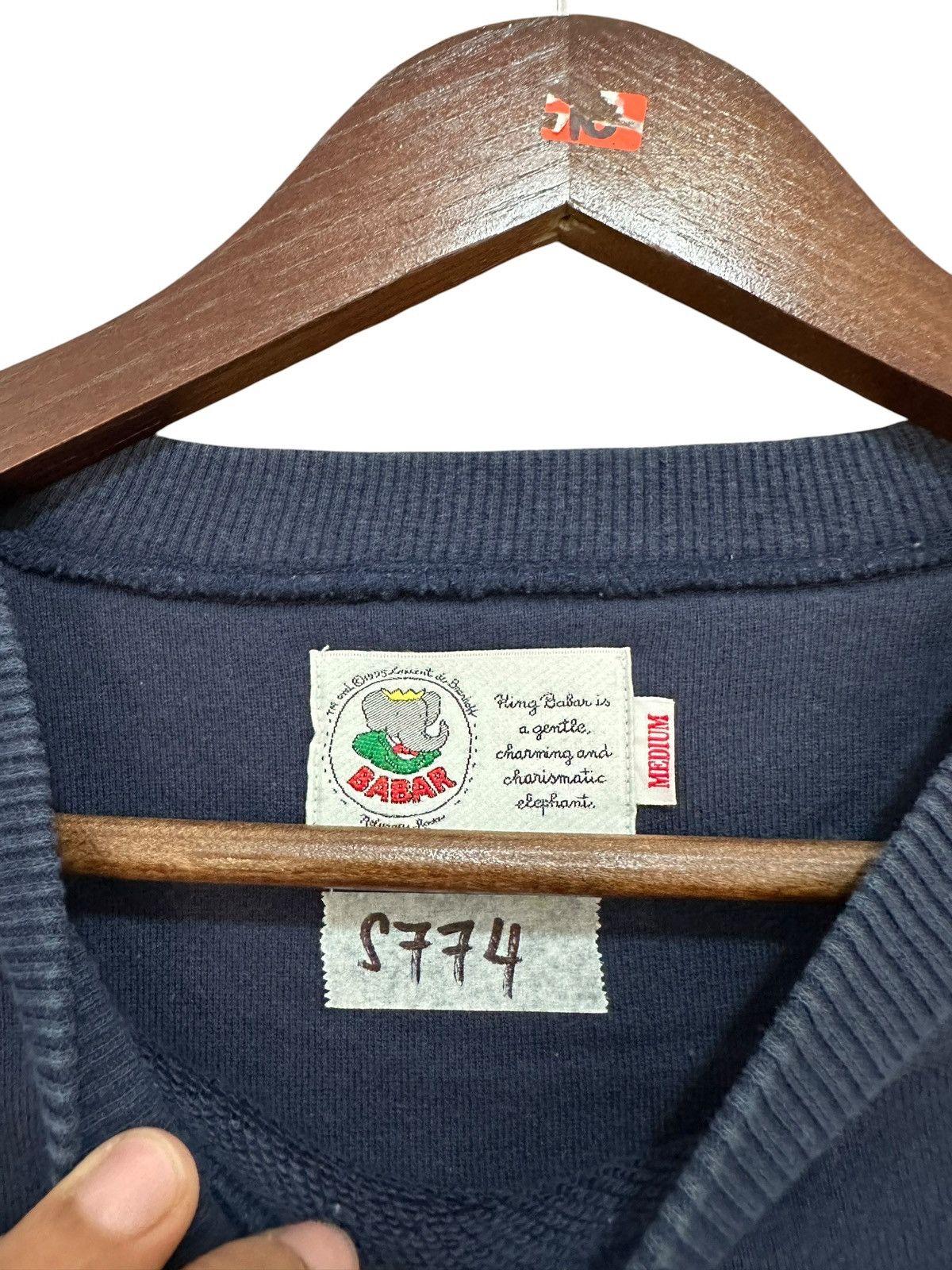 Vintage Vintage Babar The Elephant Sweatshirt Size US M / EU 48-50 / 2 - 5 Thumbnail