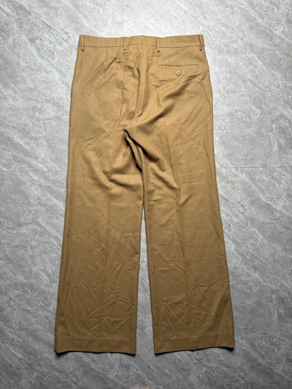 Miu Miu Archival Miu-Miu Melton Wool Wide Leg Boot-Cut Pants Size US 34 / EU 50 - 2 Thumbnail