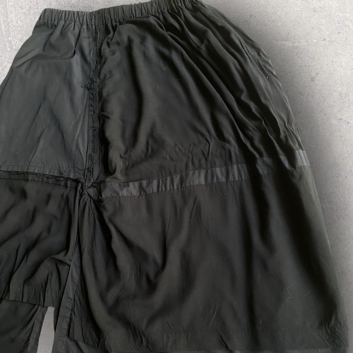 Yohji Yamamoto Ground Y SS18 Rayon Patchwork Skirt Size 28" / US 6 / IT 42 - 4 Thumbnail