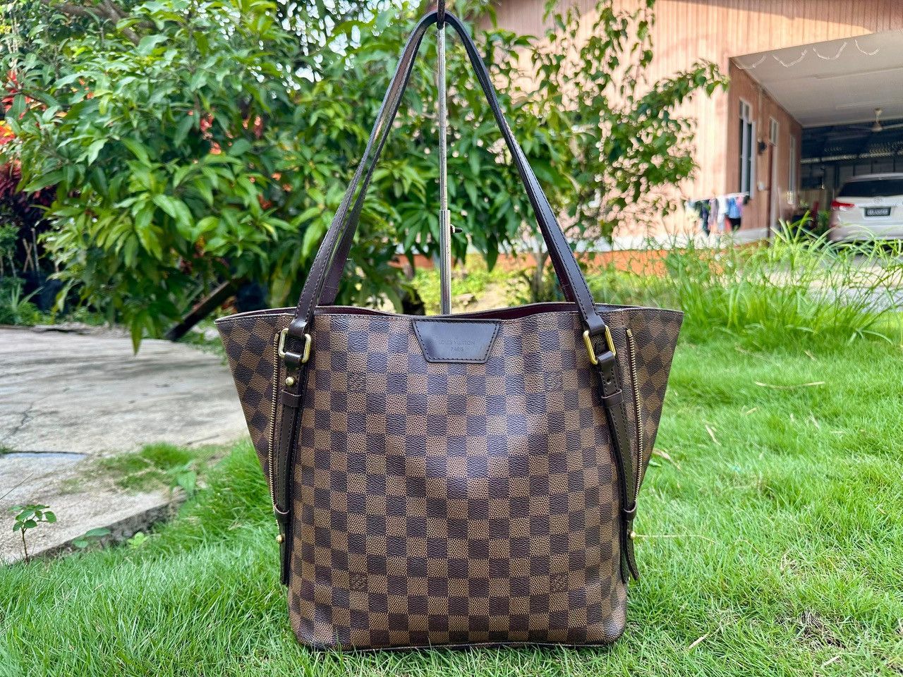 Louis Vuitton Authentic Louis Vuitton Damier Ebene Rivington PM Tote Bag Size ONE SIZE - 1 Thumbnail