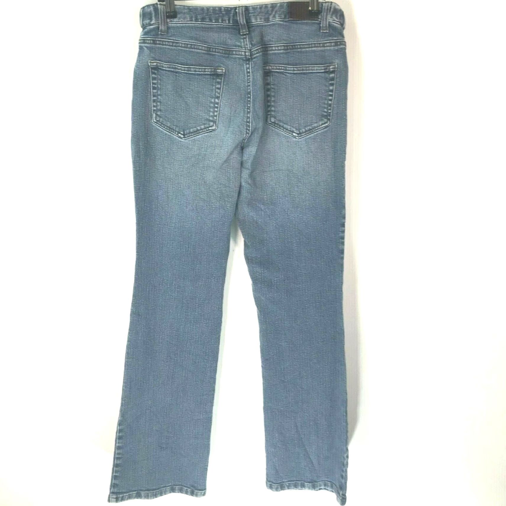 Lands' End Lands' End Jeans Womens Original Fit Modern Waist Boot Leg Denim Blue Size 14 Size 36" / US 14 / IT 50 - 2 Thumbnail