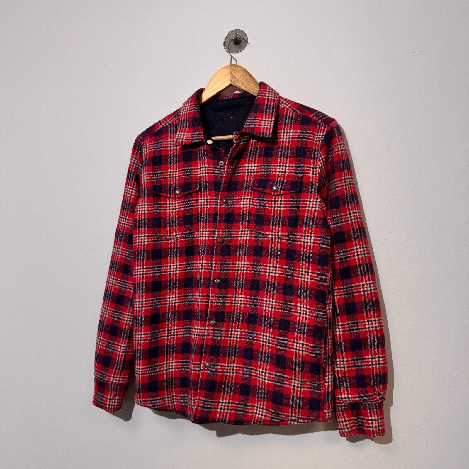 Tommy Hilfiger × Vintage Tommy Hilfiger Red Blue Polyester Cotton Jacket Size XS 90s Size US XS / EU 42 / 0 - 2 Thumbnail