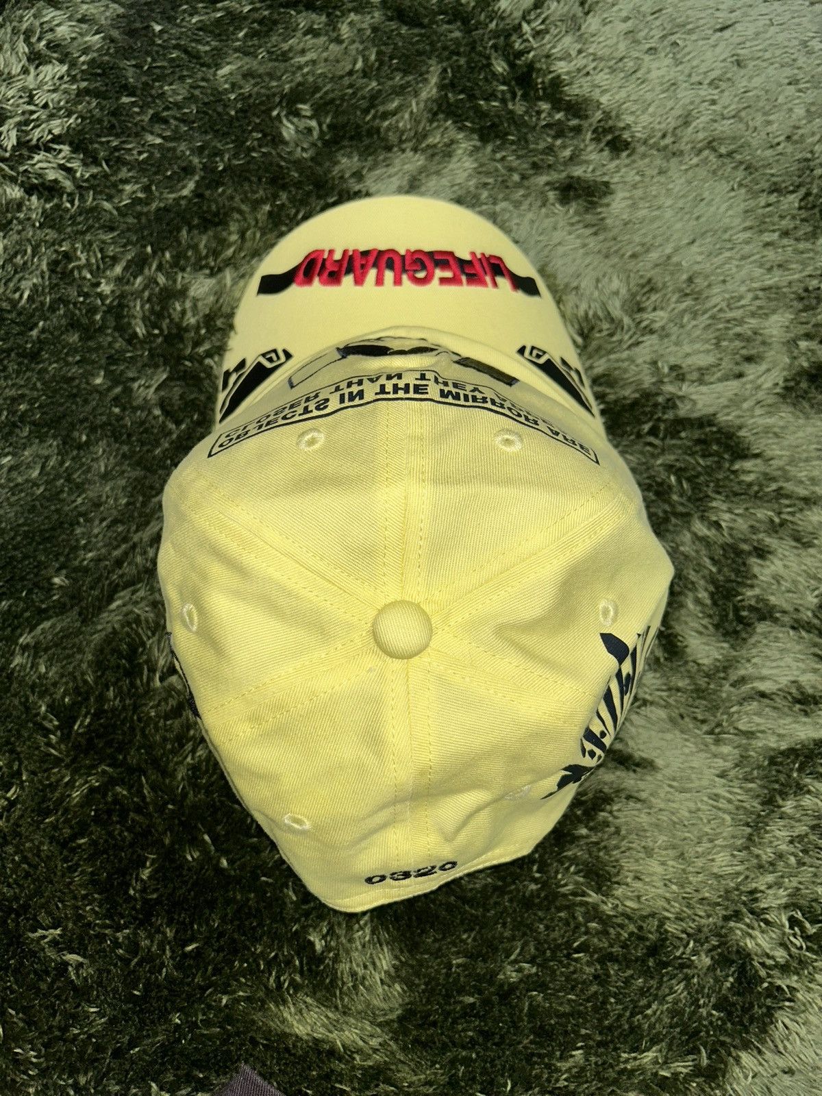 032c 032c logo embroidery warning cap yellow Size ONE SIZE - 6 Thumbnail