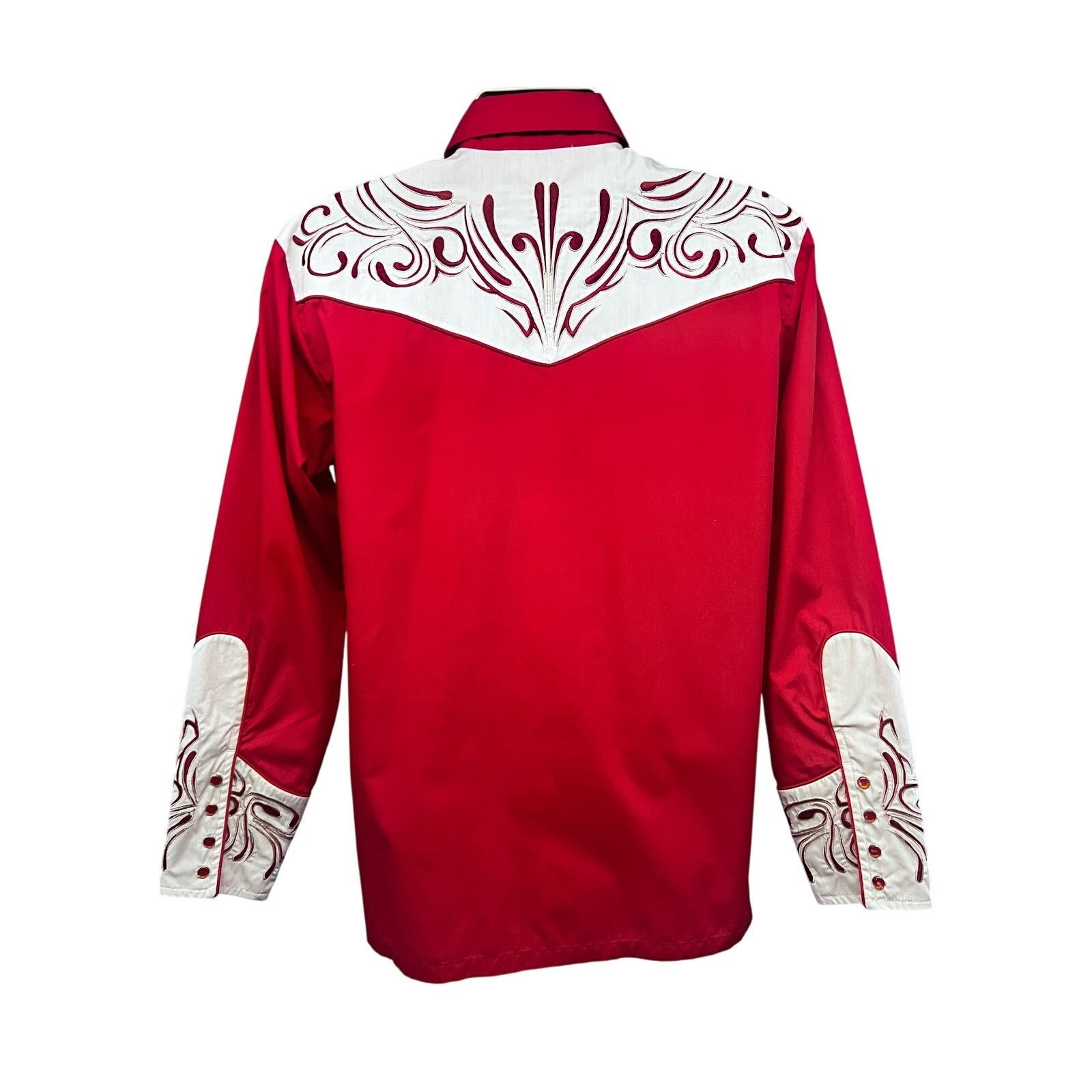 Dragonfly Dragonfly Rockabilly Cowboy Western Red Pearl Snap Shirt M Size US M / EU 48-50 / 2 - 2 Thumbnail