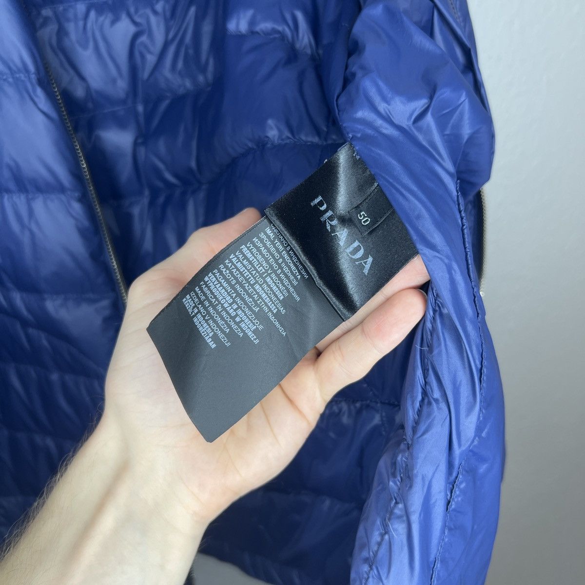 Prada Prada Re-Nylon Puffer Down Jacket Archive Blue Navy Drill Size US M / EU 48-50 / 2 - 7 Thumbnail