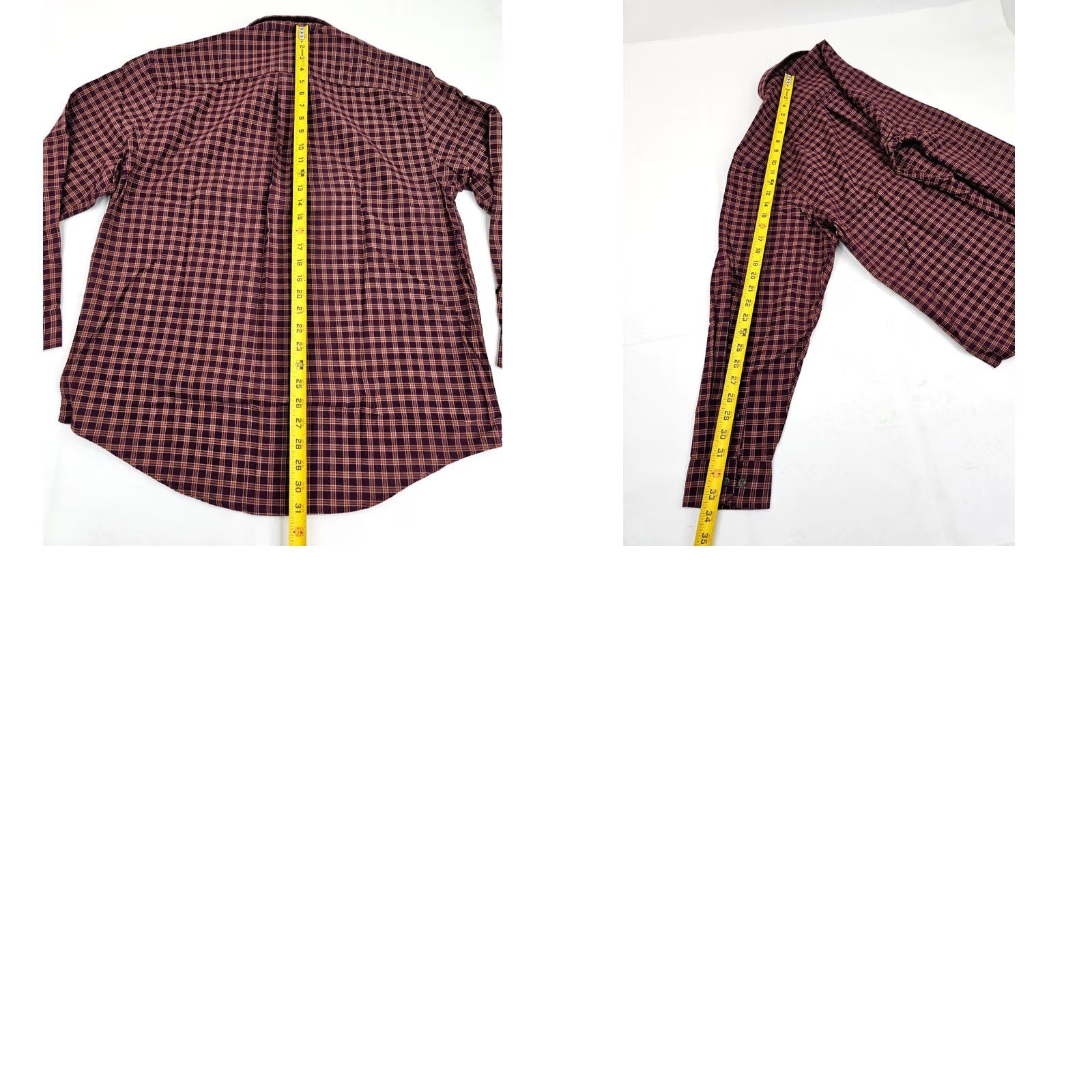 Vintage GH Bass Earth Wash Oxford Cotton Flannel Shirt Men L Burgundy Orange NWT Windwash Oxford Plaid Button-Down Size US L / EU 52-54 / 3 - 8 Thumbnail