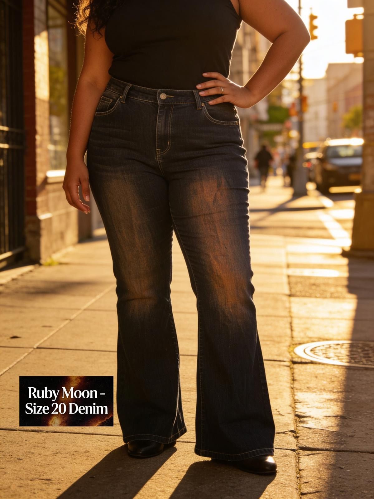 Other Ruby Moon Size 20 Dark Wash Denim Jeans Size 42" / US 20 - 2 Thumbnail