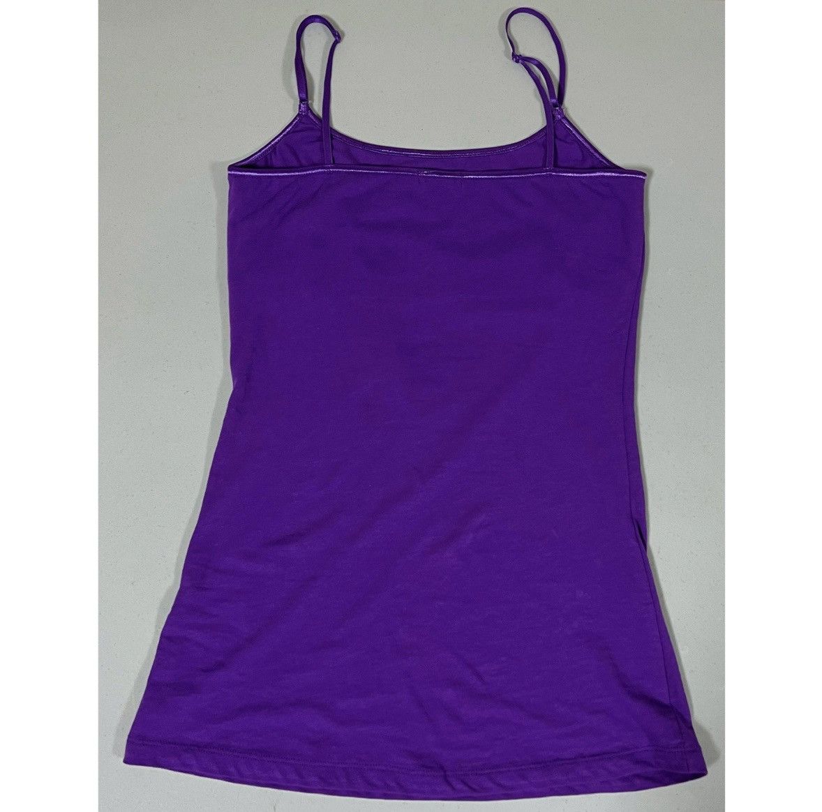 Vintage Purple Neon Shelf-Bra Cami Camisole Tank Top Shirt Size M 💜 Size M / US 6-8 / IT 42-44 - 3 Thumbnail